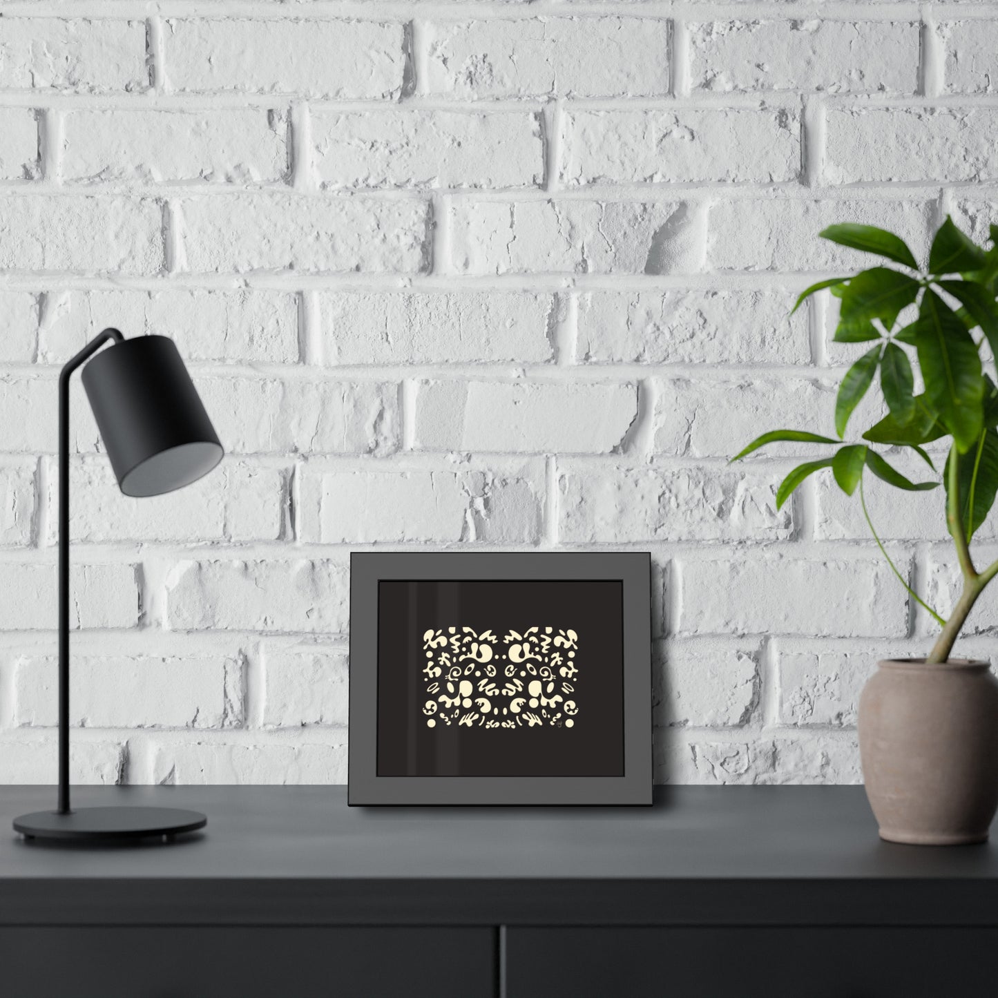 Mirror Work Framed Rolled Poster - Smoke Signal