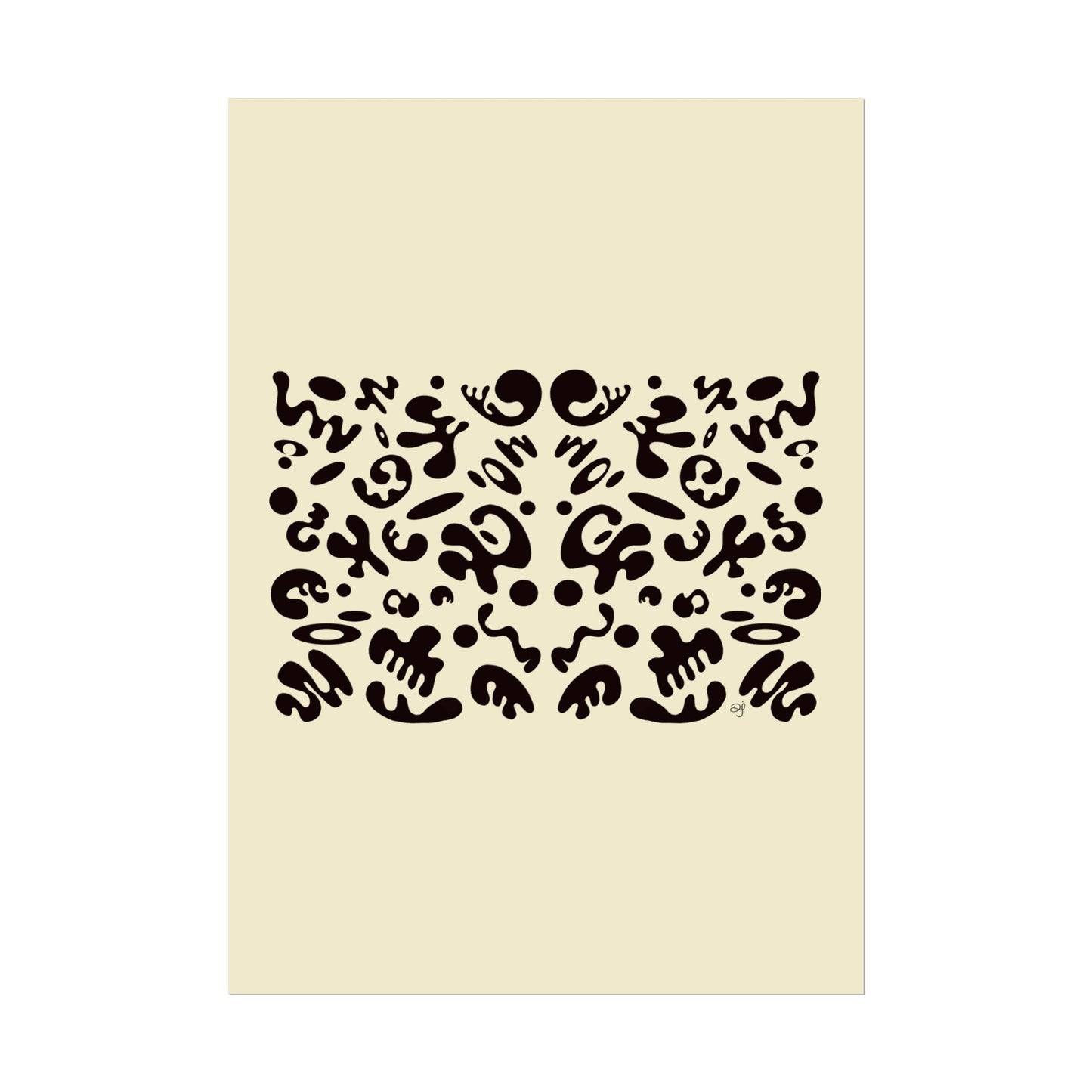 Mirror Work Rolled Poster (Portrait) - Blank Page