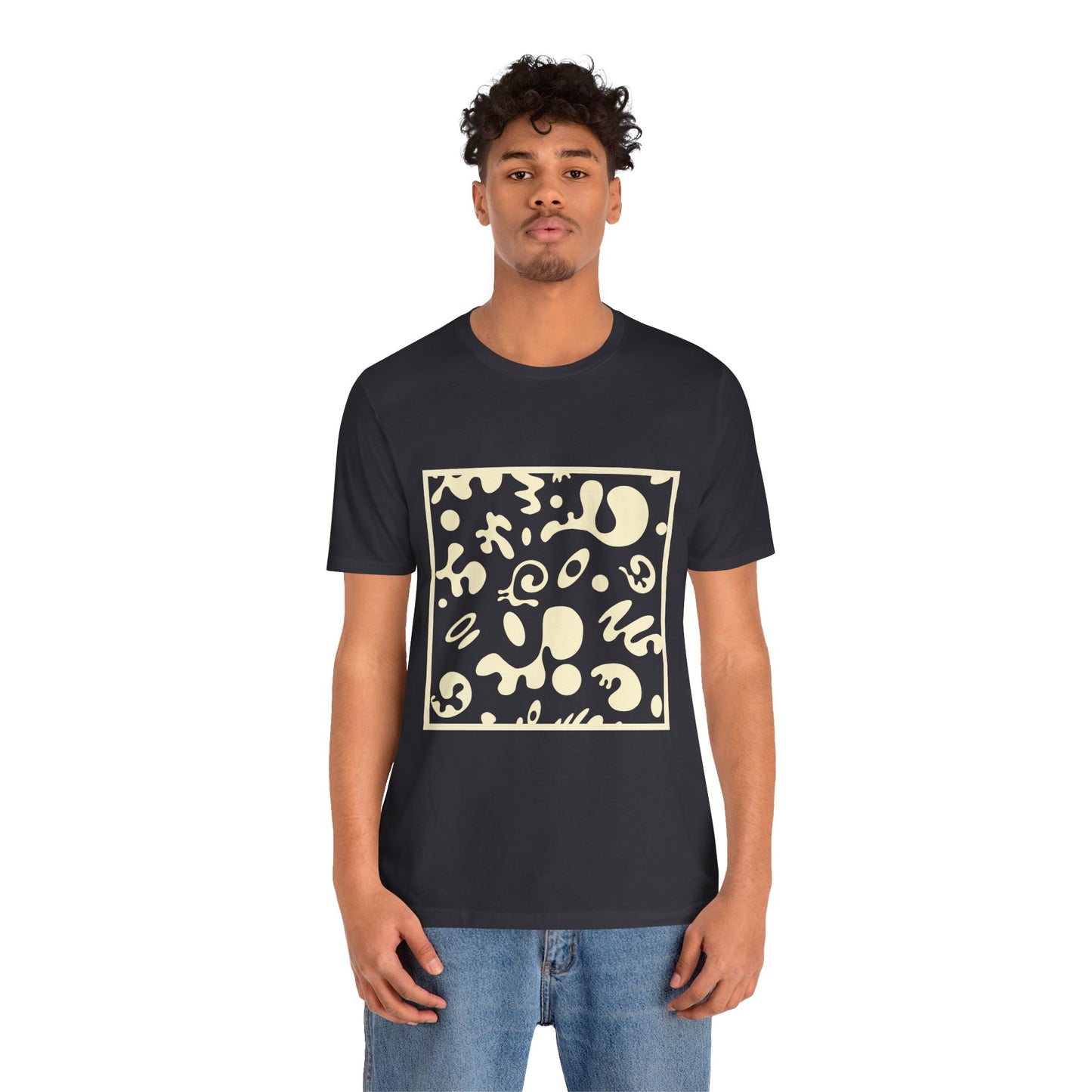 Adorn'd Unisex Jersey Short Sleeve Tee - Blank Page White Print