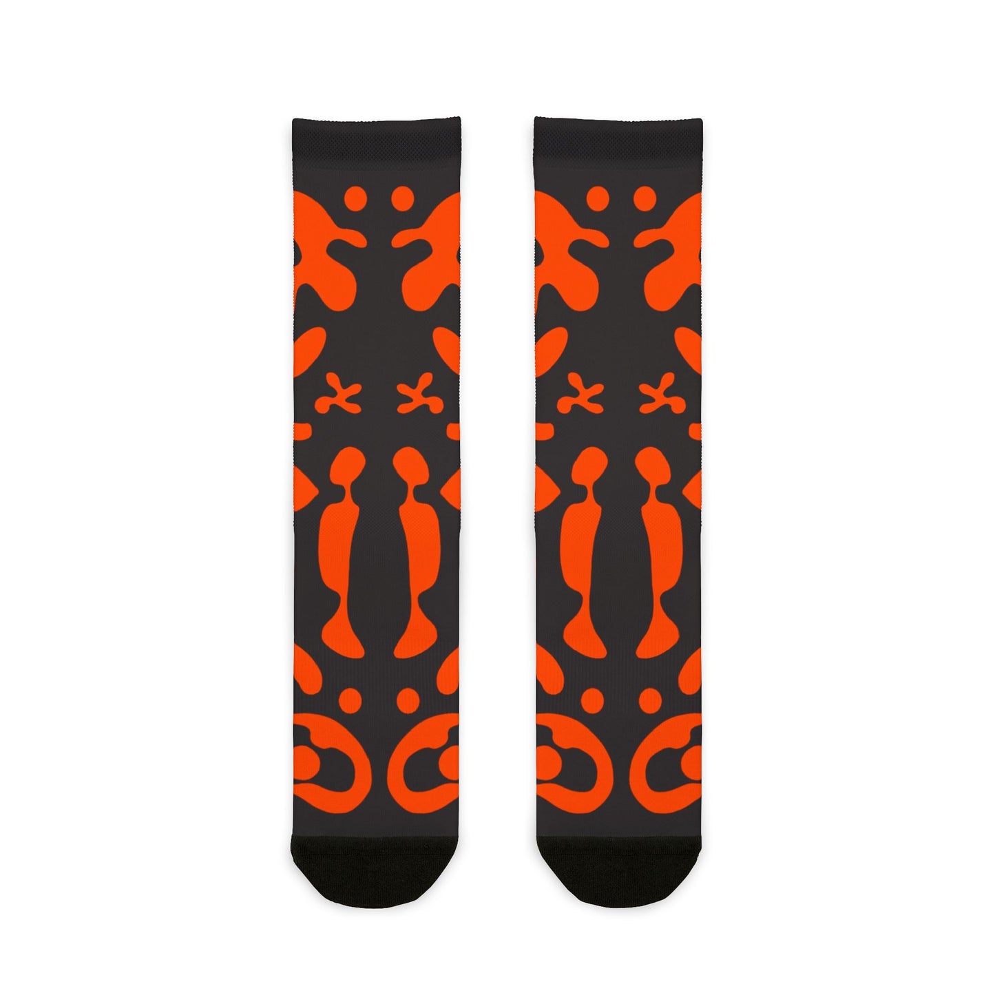 Mirror Work Color Crew Socks - Black Magic Woman