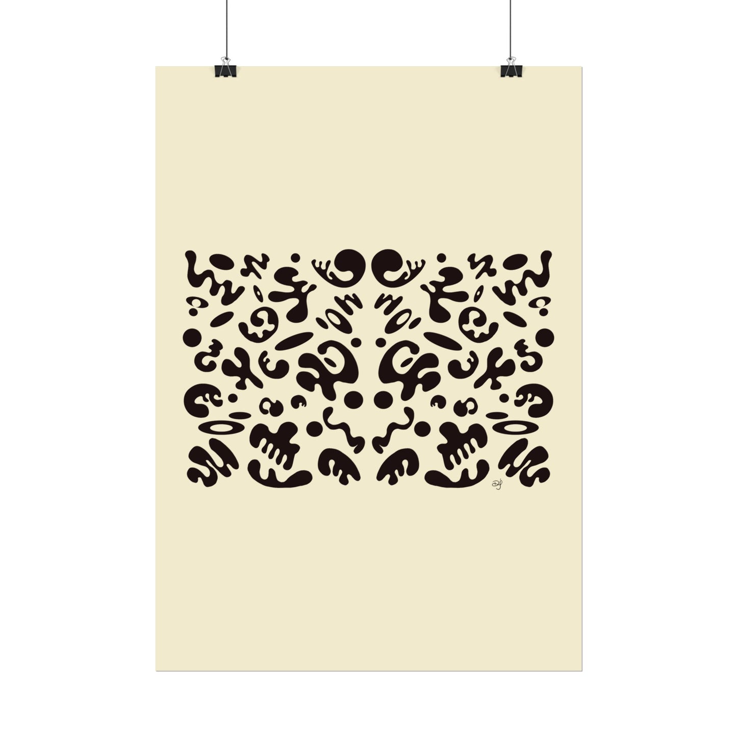 Mirror Work Rolled Poster (Portrait) - Blank Page