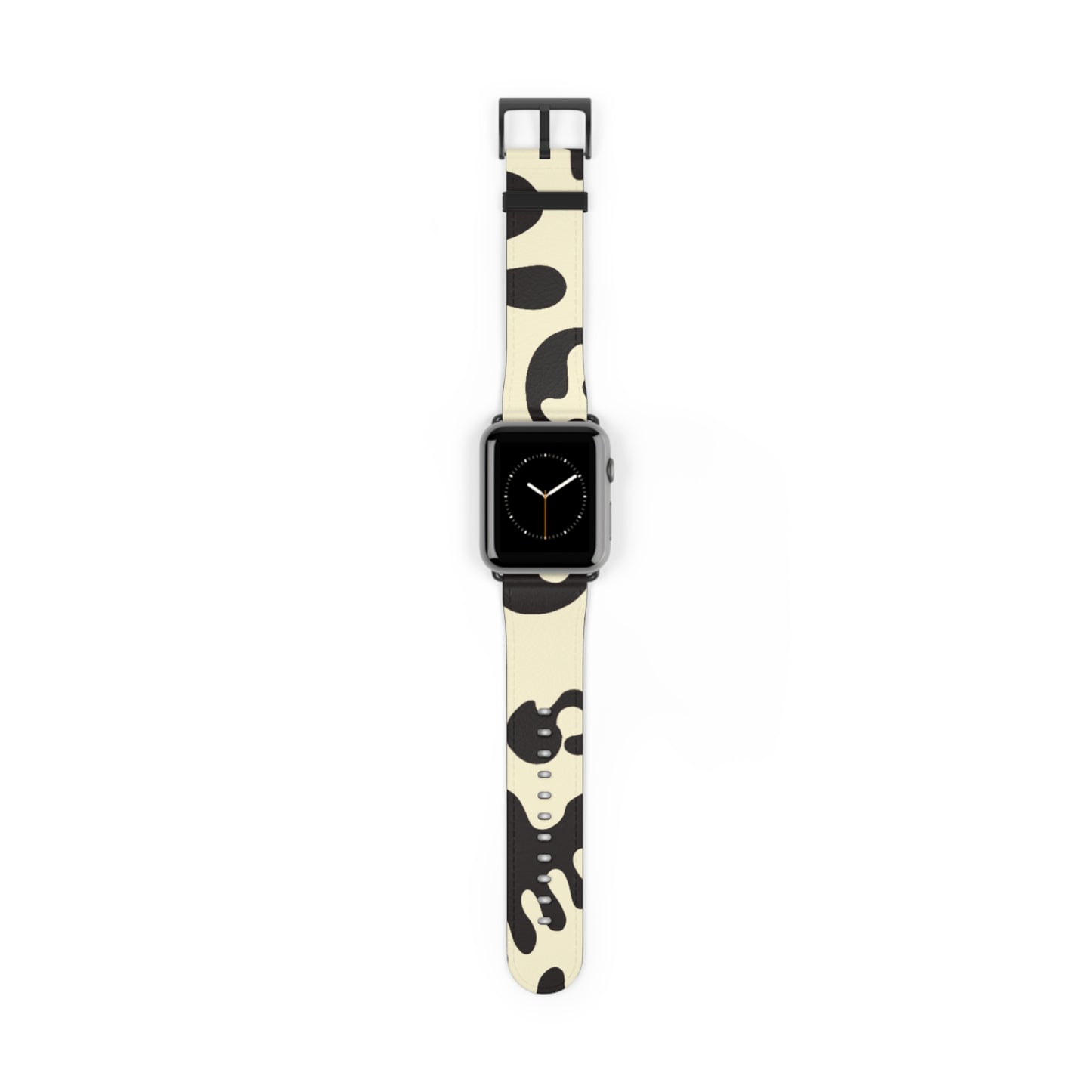 Pure Imagination Faux Leather Apple Watch Band - Blank Page White