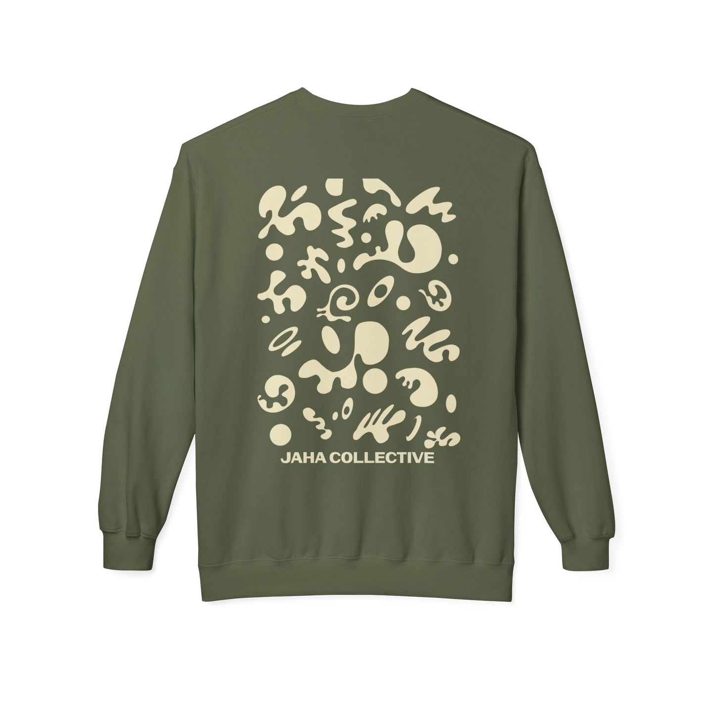 Pure Imagination Unisex Midweight Softstyle Fleece Crewneck Sweatshirt - Blank Page White Print
