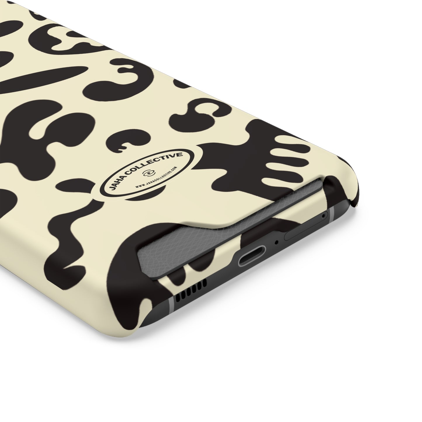 Pure Imagination Phone Case w Card Holder - Blank Page White