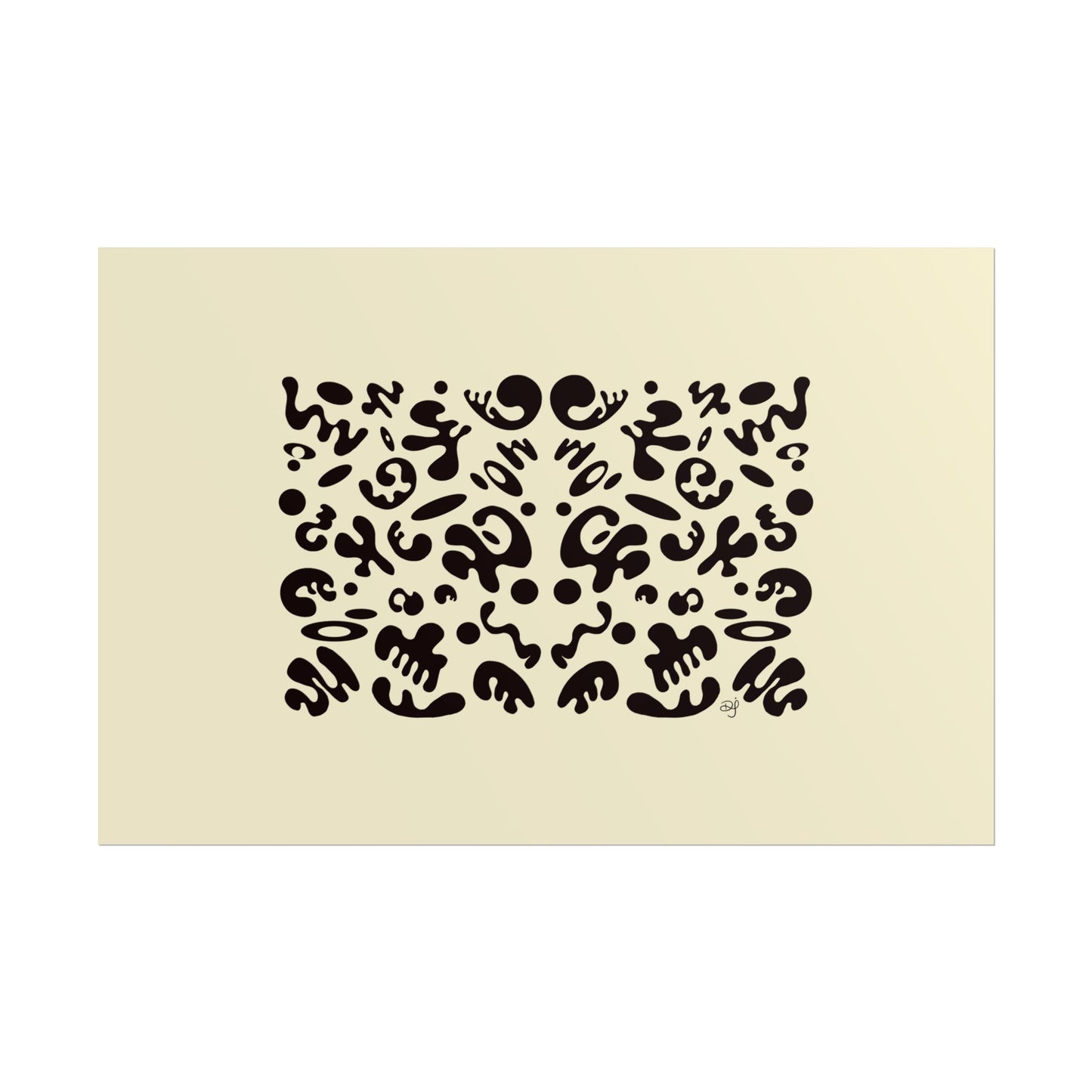 Mirror Work Rolled Poster (Landscape) - Blank Page