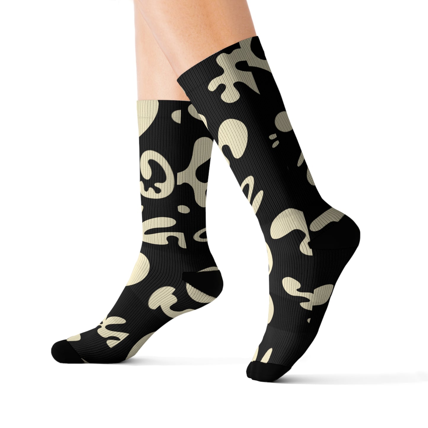 Pure Imagination Print Socks - Smoke Signal Black