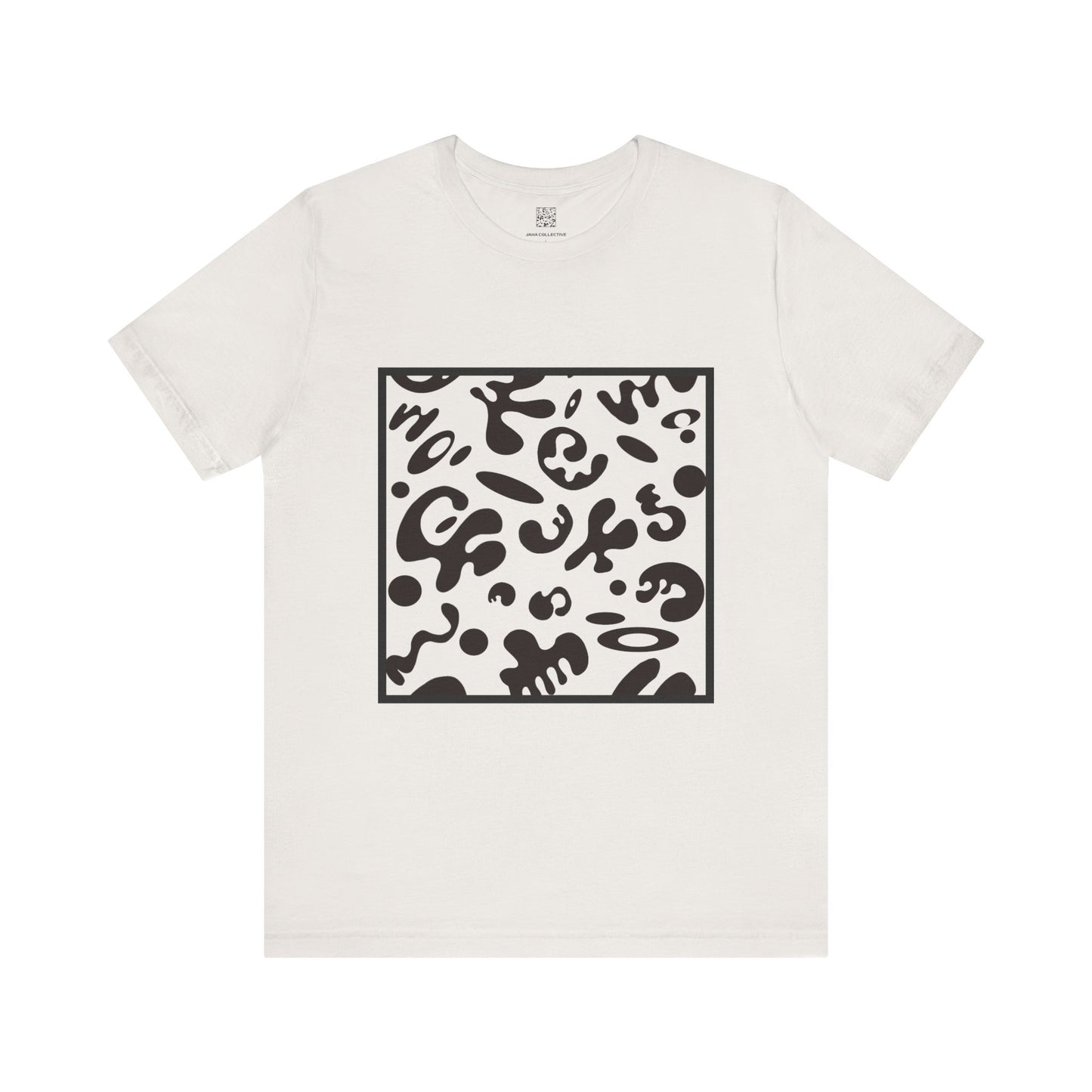 Adorn'd Unisex Jersey Short Sleeve Tee - Smoke Signal Black Print