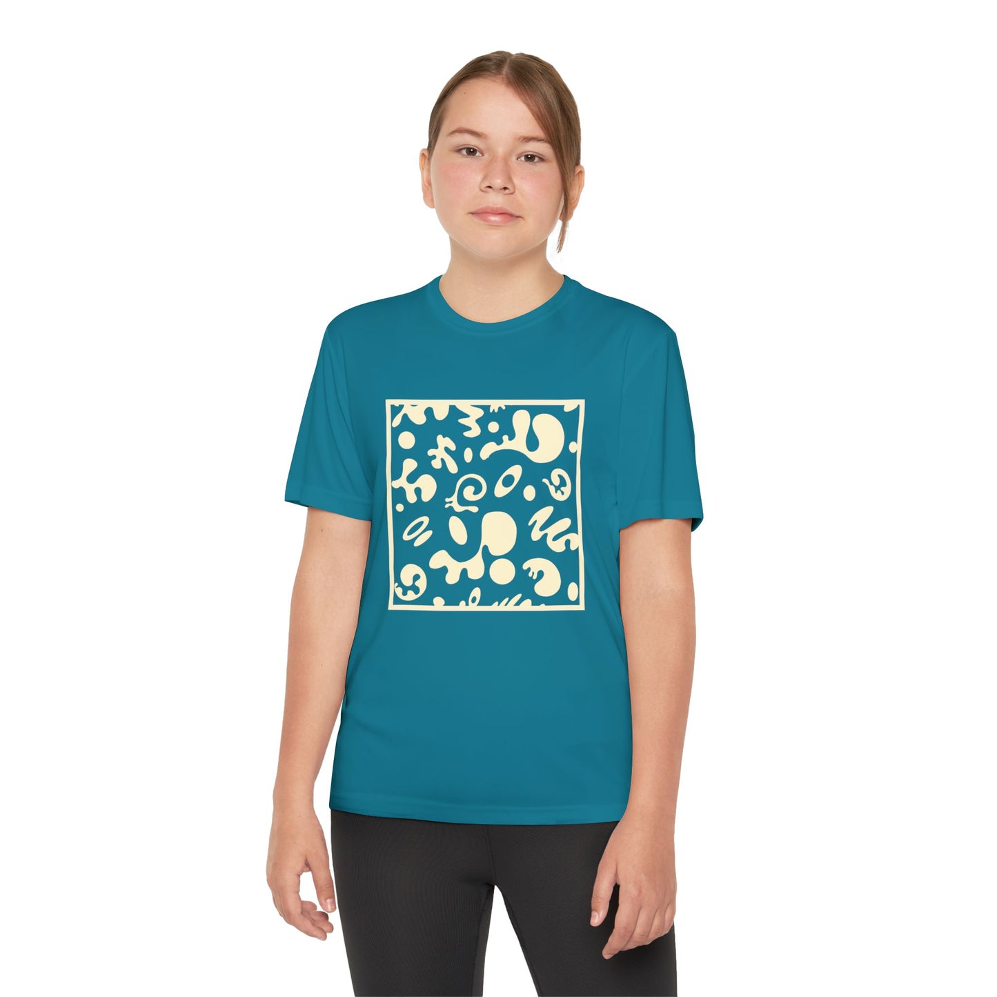 Adorn'd Youth Competitor Graphic Tee - Blank Page White