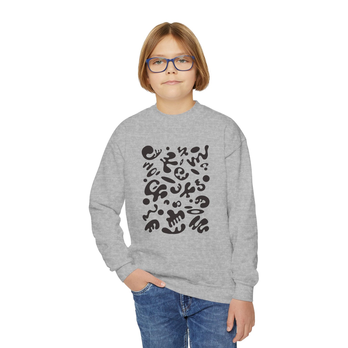 Bright Future Youth Crewneck Sweatshirt - Smoke Signal