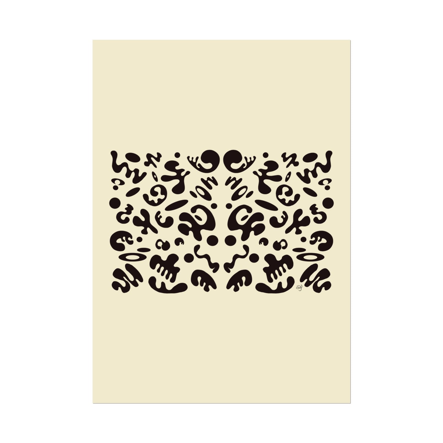 Mirror Work Rolled Poster (Portrait) - Blank Page