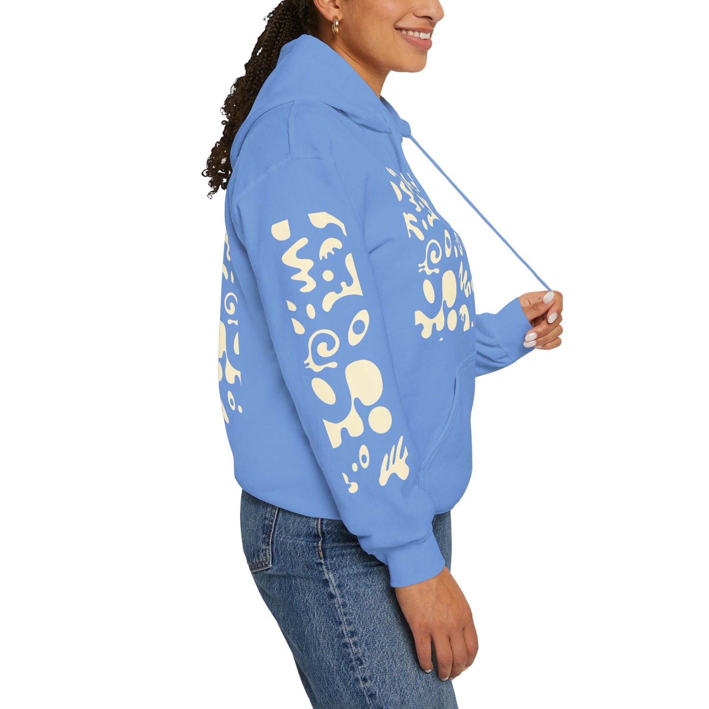 Mirror Work Unisex Heavy Blend™ Hooded Sweatshirt - Blank Page White Print