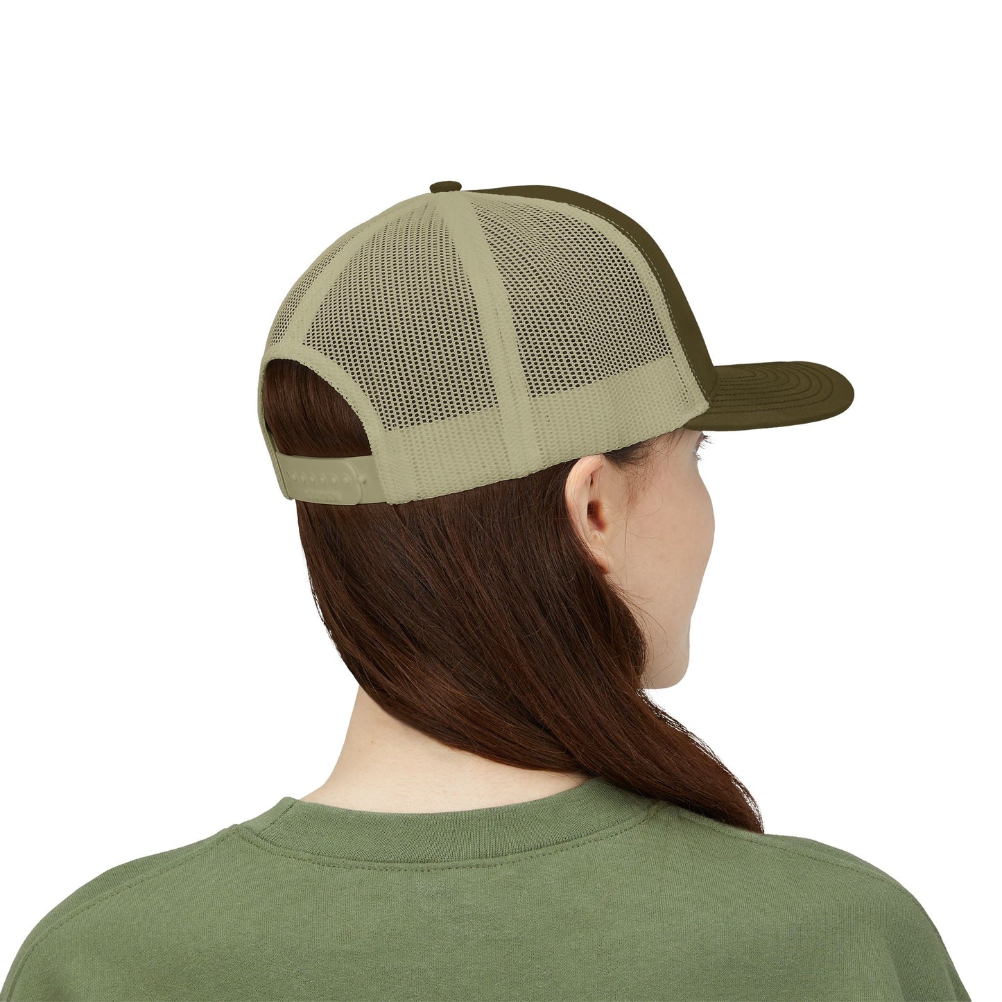 Adorn'd Logo Embroidered Retro Trucker Hat - Starlight White