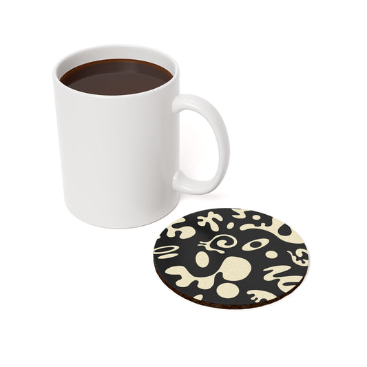 Pure Imagination Cork Back Coaster (Square or Circle) - Smoke Signal Black