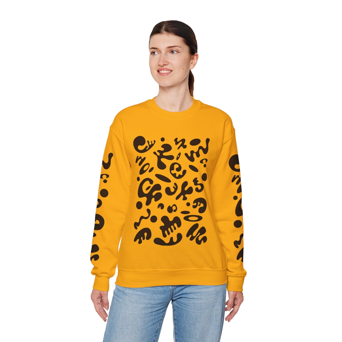 Pure Imagination Unisex Heavy Blend™ Crewneck Sweatshirt- Smoke Signal Black Print