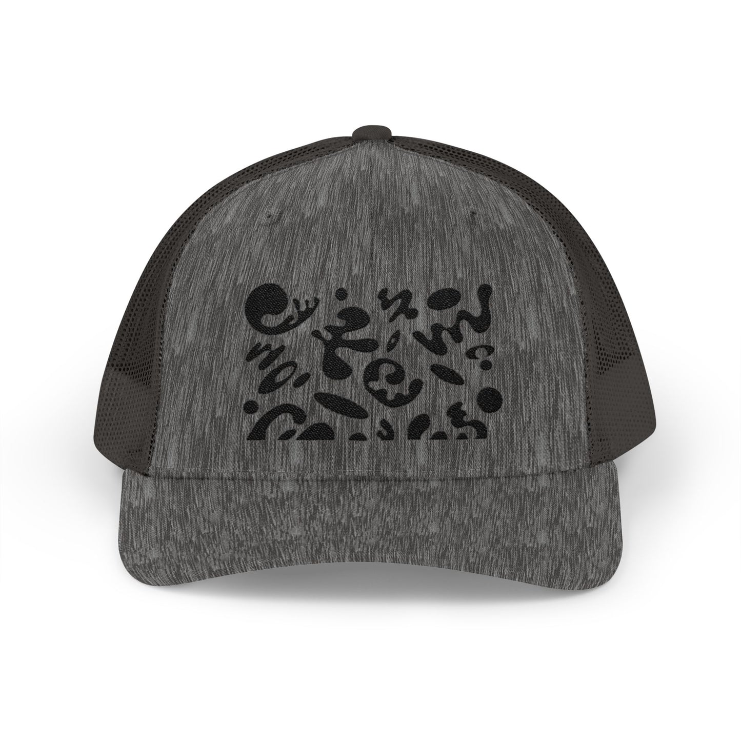 Pure Imagination Embroidered Retro Trucker Hat - Smoke Signal Black