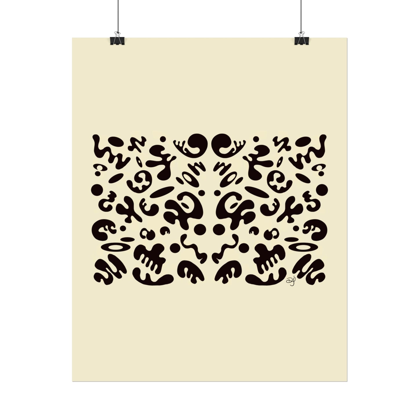Mirror Work Rolled Poster (Portrait) - Blank Page