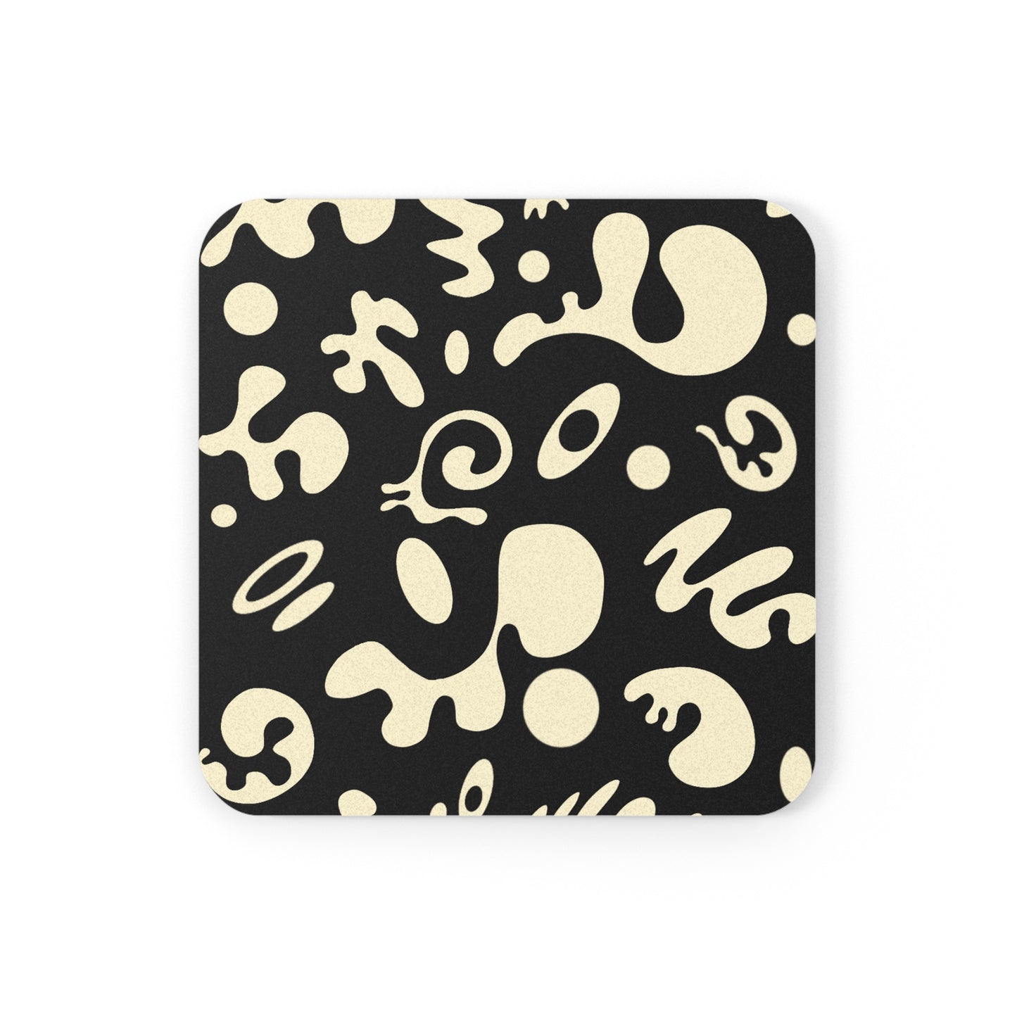 Pure Imagination Cork Back Coaster (Square or Circle) - Smoke Signal Black