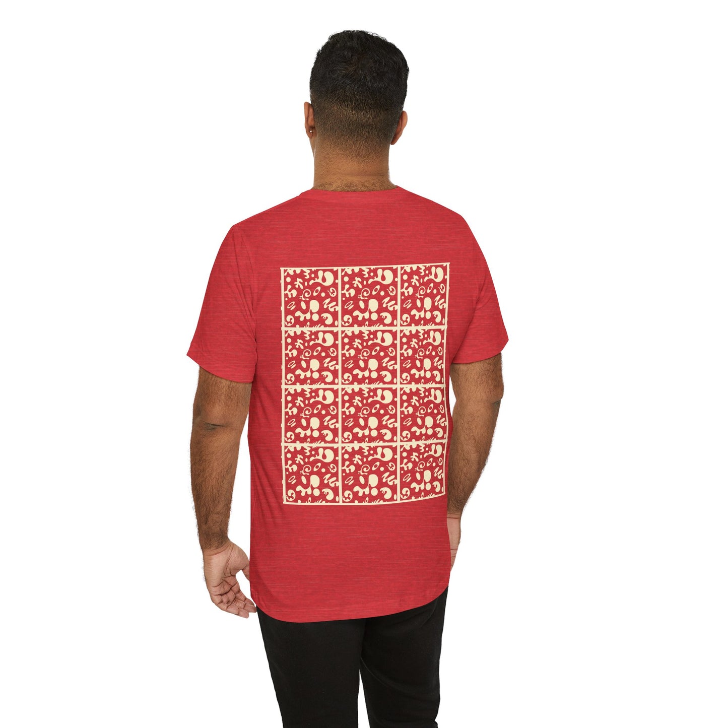 Adorn'd Unisex Jersey Short Sleeve Tee - Blank Page White Print