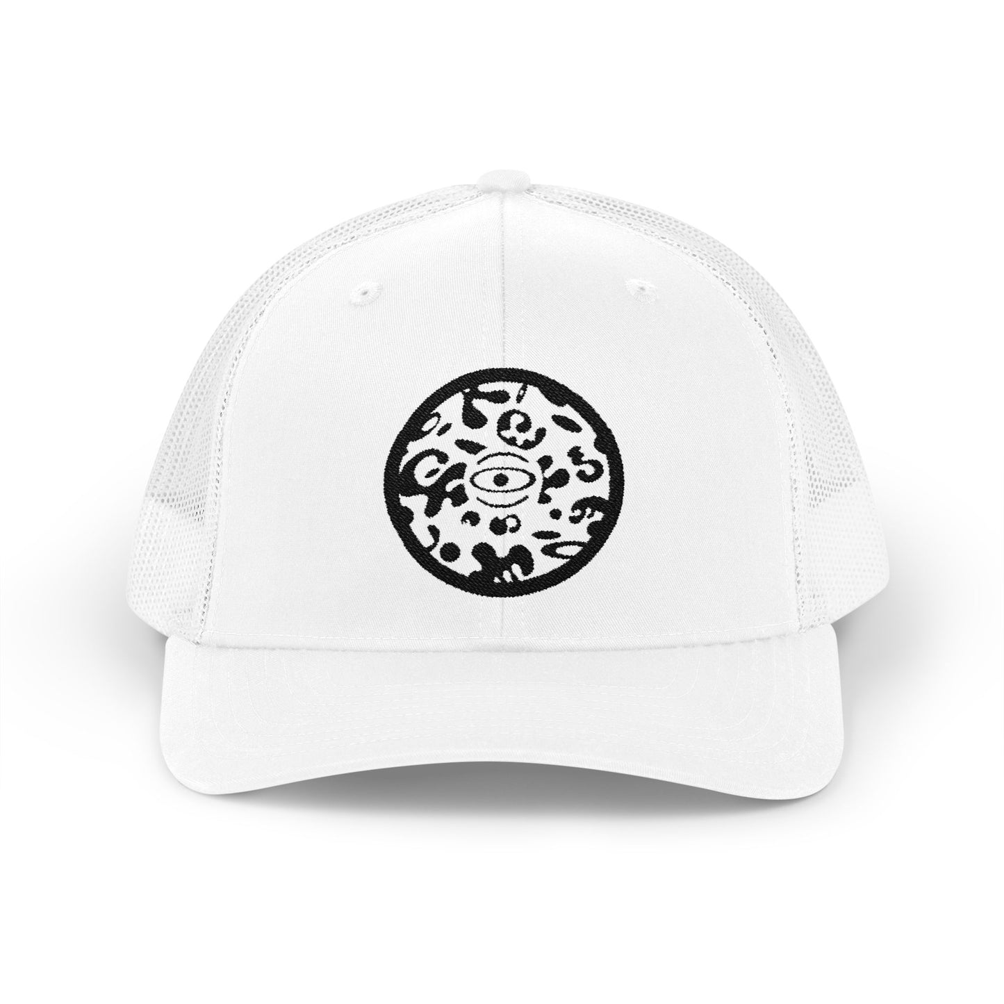 Adorn'd Logo Embroidered Retro Trucker Hat - Smoke Signal Black