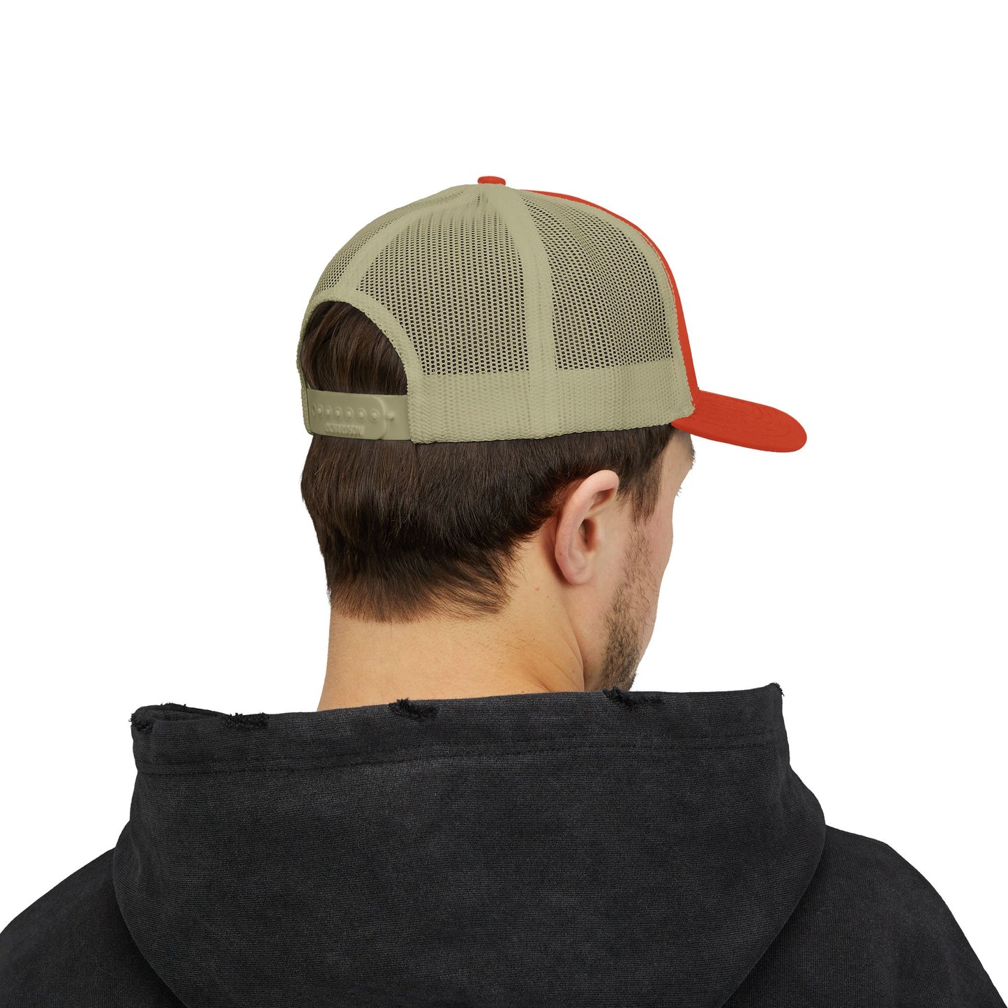 Adorn'd Logo Embroidered Retro Trucker Hat - Smoke Signal Black