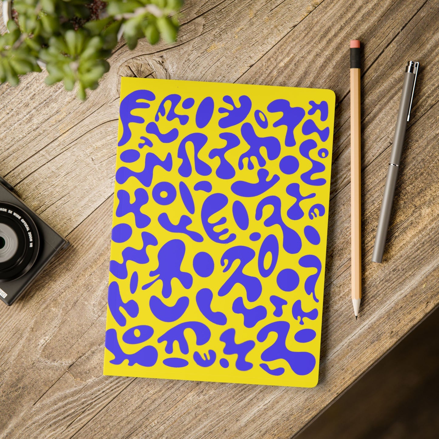 Pure Imagination Softcover Journal w Inside Prints + Tear-Off Pages (Ruled Line) - Sunspell Yellow
