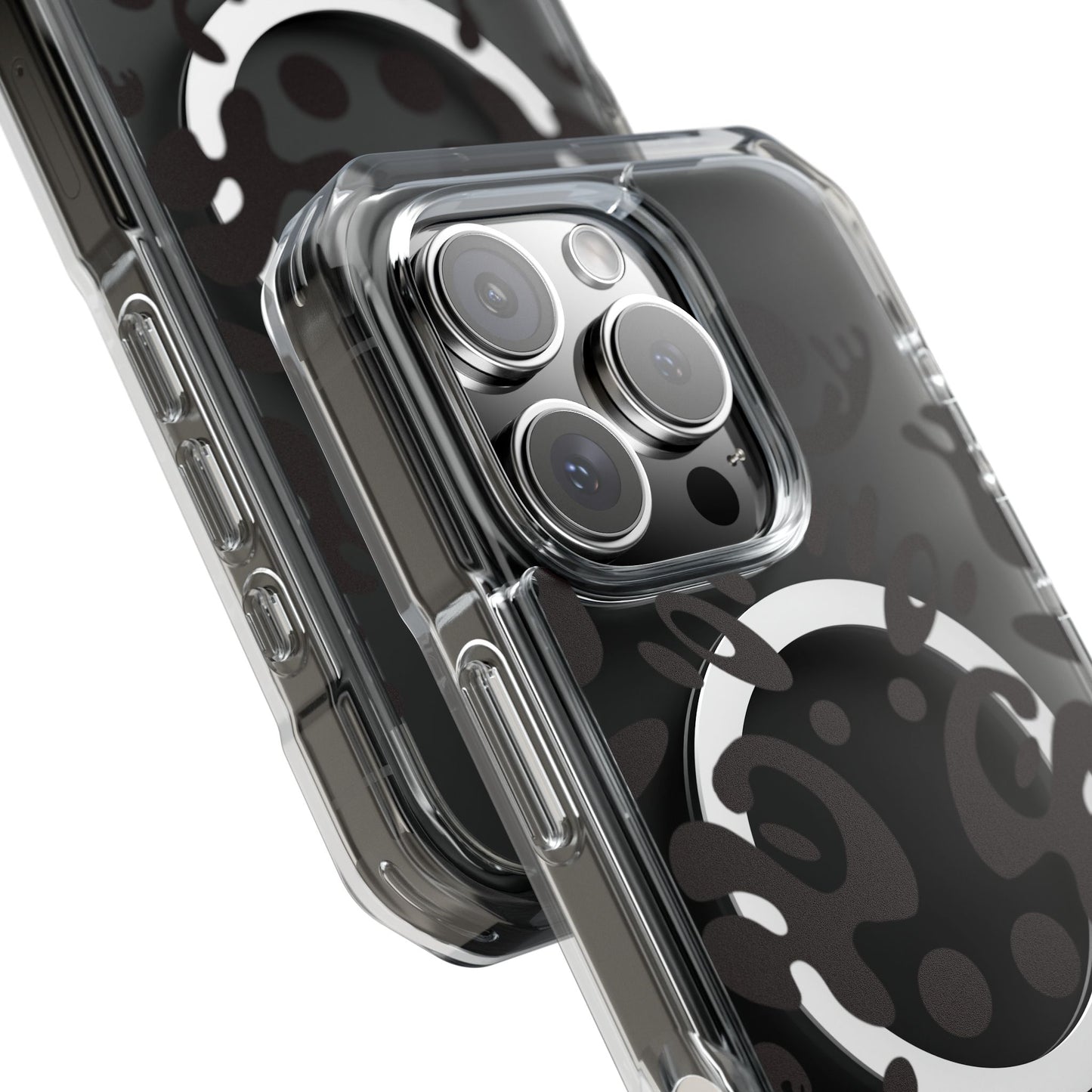 Mirror Work Clear MagSafe Impact Case - Smoke Signal Black