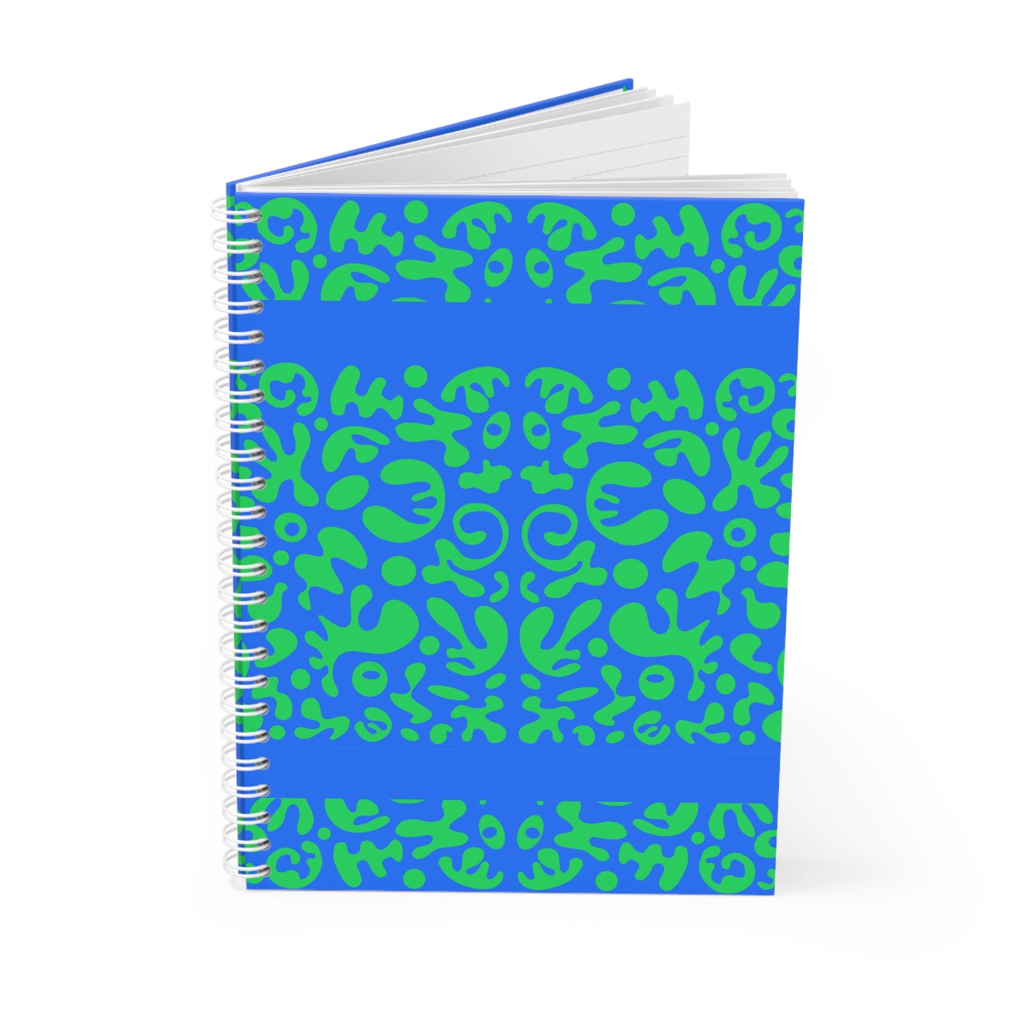 Mirror Work Color Spiral Notebook (Wide Ruled) - Tide Pool
