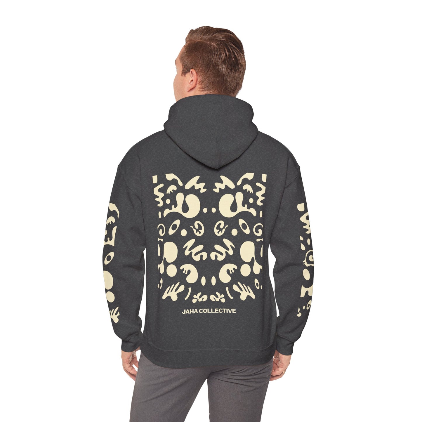 Mirror Work Unisex Heavy Blend™ Hooded Sweatshirt - Blank Page White Print