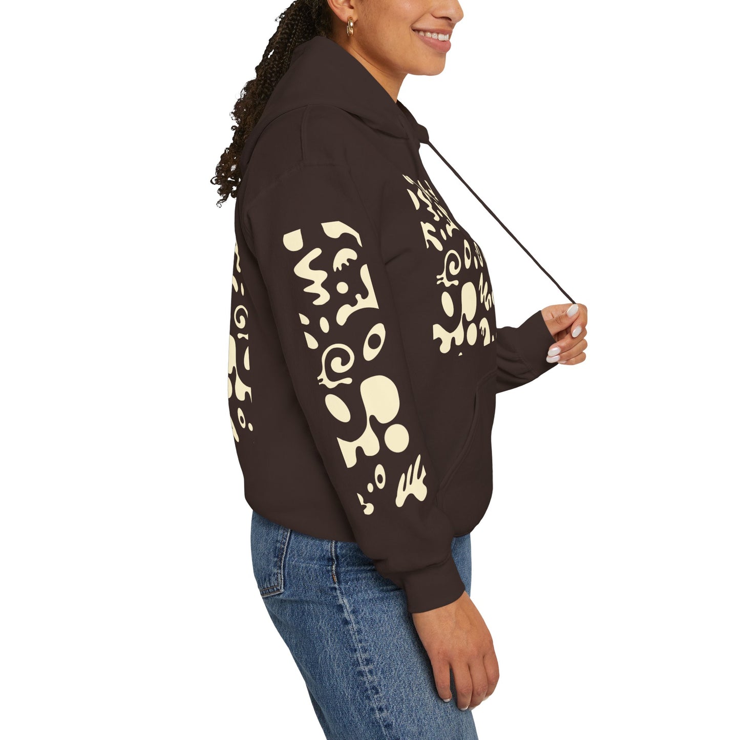 Mirror Work Unisex Heavy Blend™ Hooded Sweatshirt - Blank Page White Print