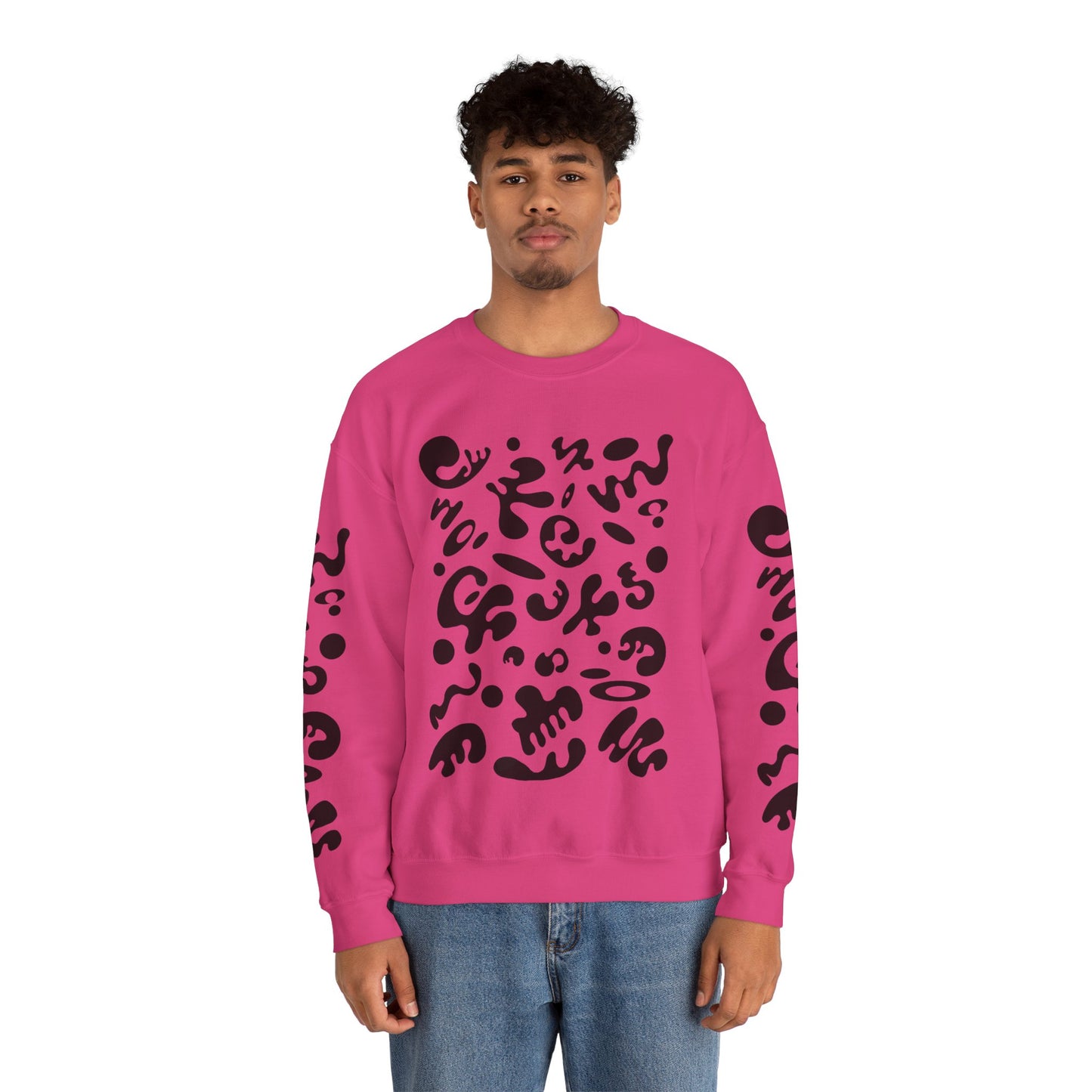 Pure Imagination Unisex Heavy Blend™ Crewneck Sweatshirt- Smoke Signal Black Print
