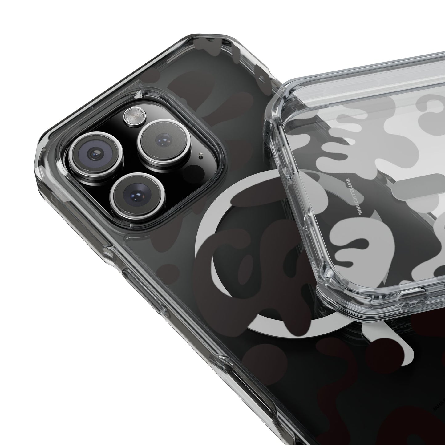 Pure Imagination Clear MagSafe Impact Case - Smoke Signal Black