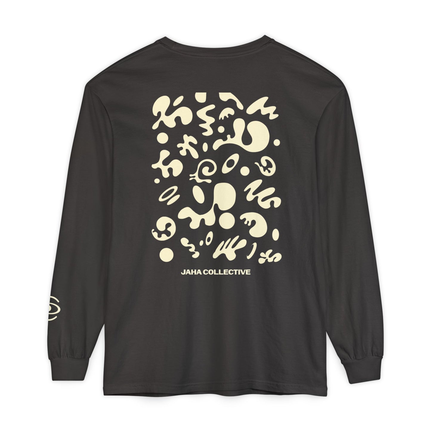 Pure Imagination Unisex Garment-Dyed Long Sleeve T-Shirt - Blank Page White Print