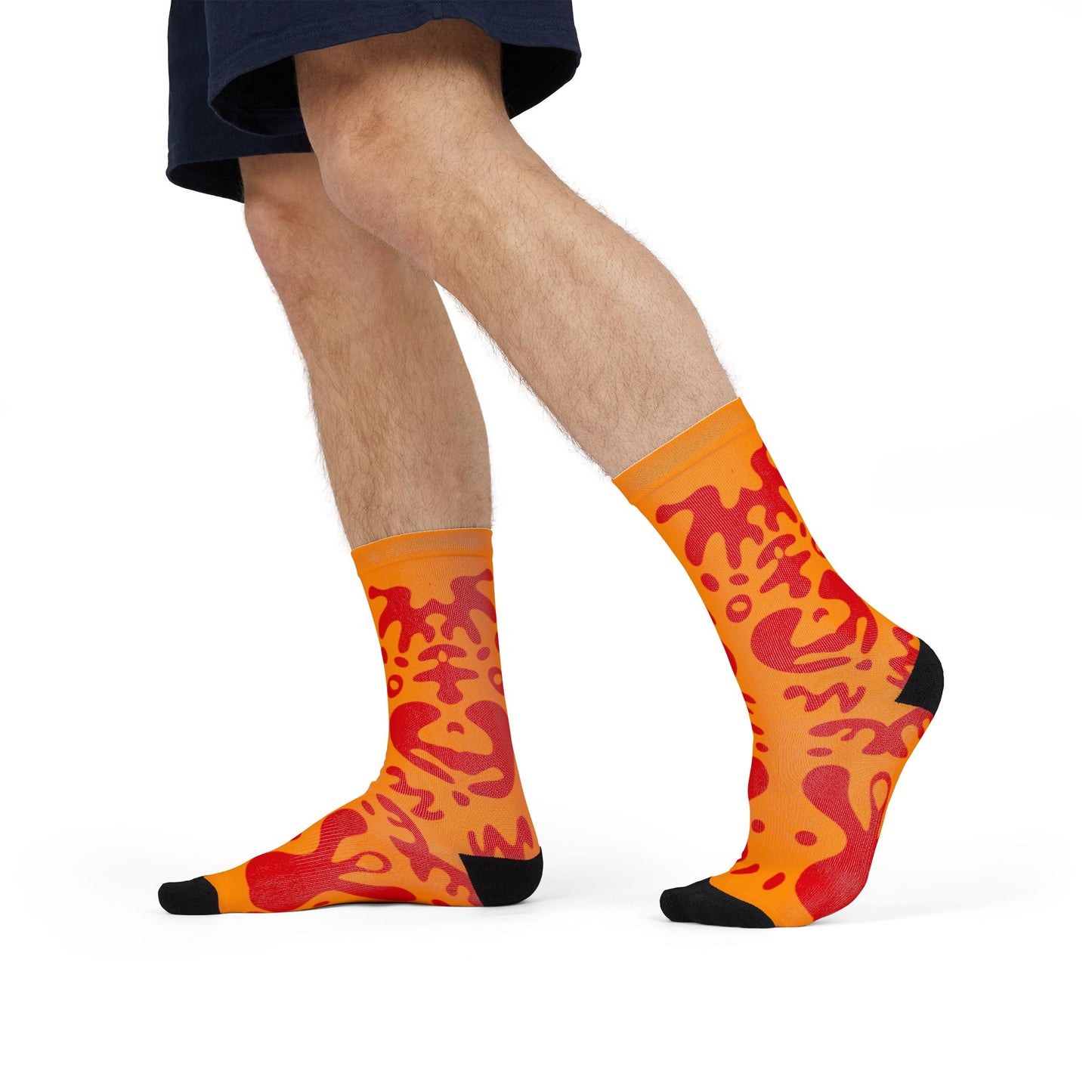Mirror Work Color Crew Socks - Heat Theory