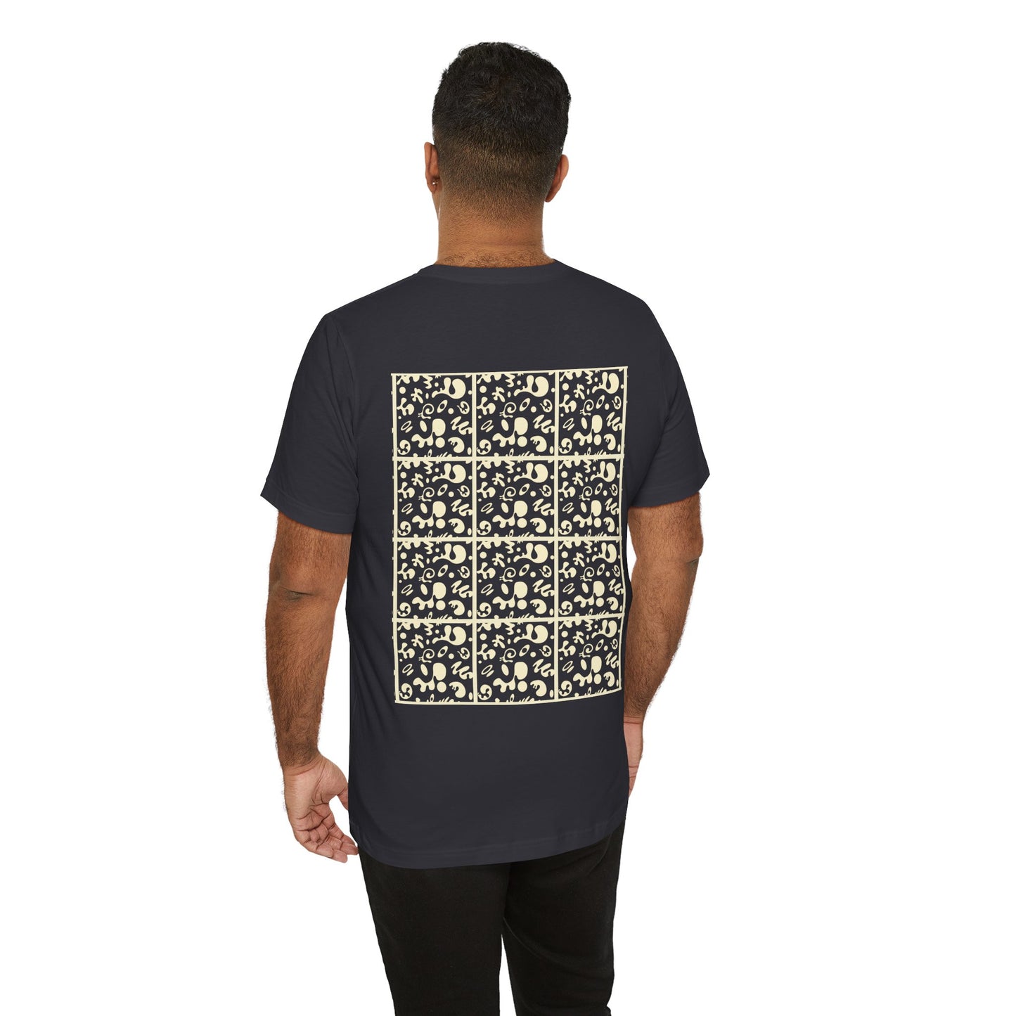 Adorn'd Unisex Jersey Short Sleeve Tee - Blank Page White Print