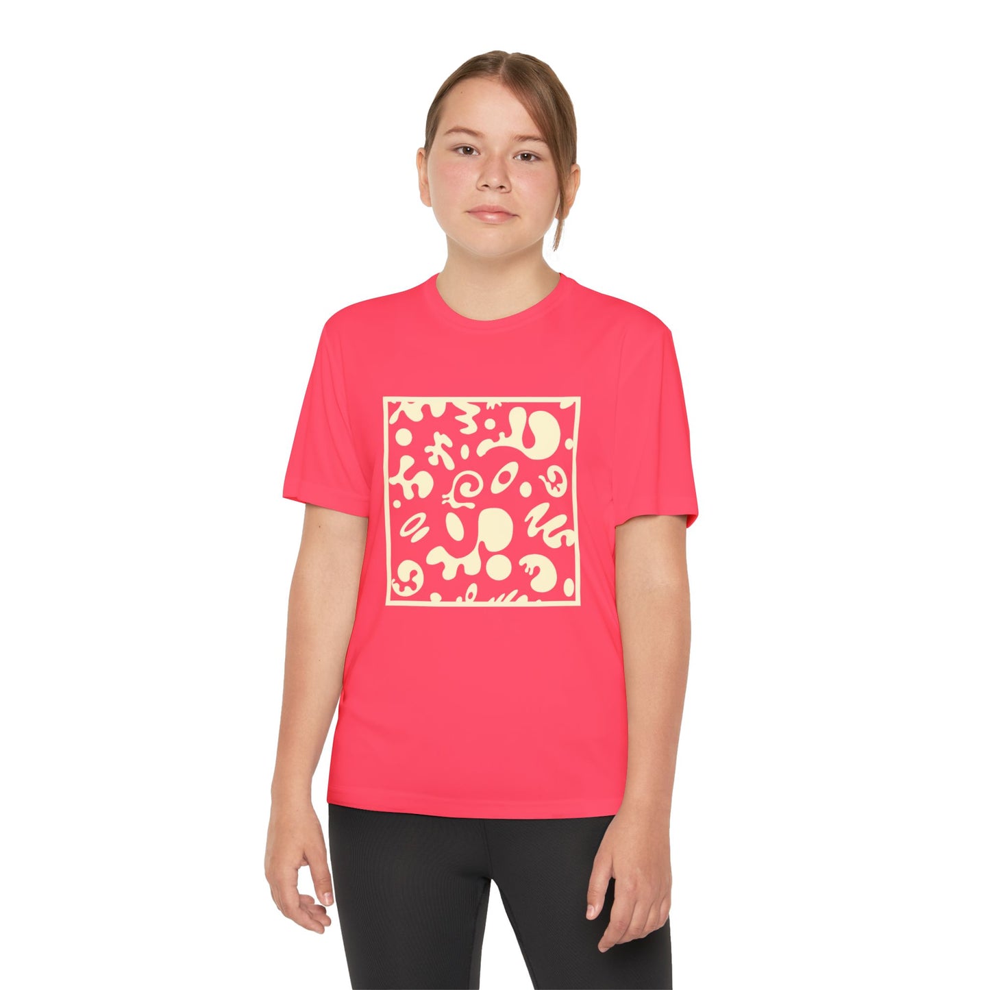 Adorn'd Youth Competitor Graphic Tee - Blank Page White