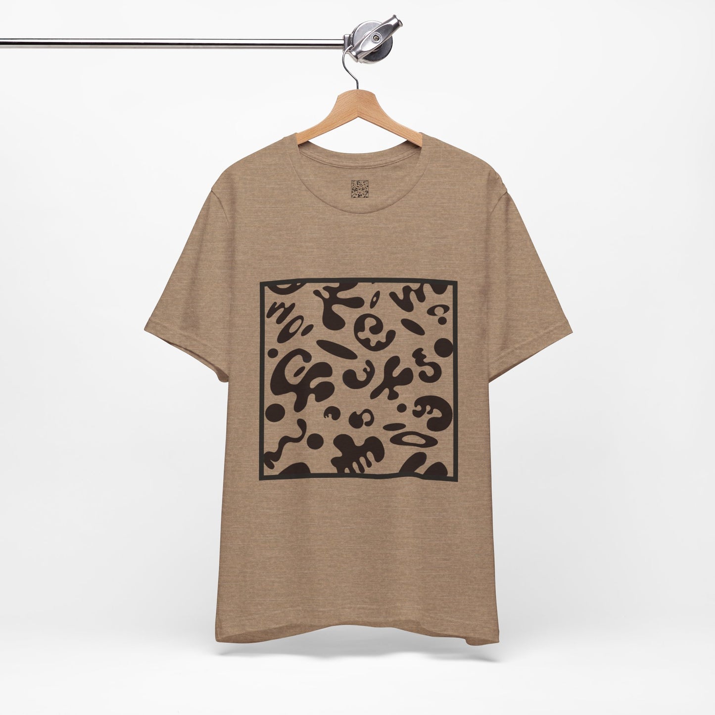 Adorn'd Unisex Jersey Short Sleeve Tee - Smoke Signal Black Print