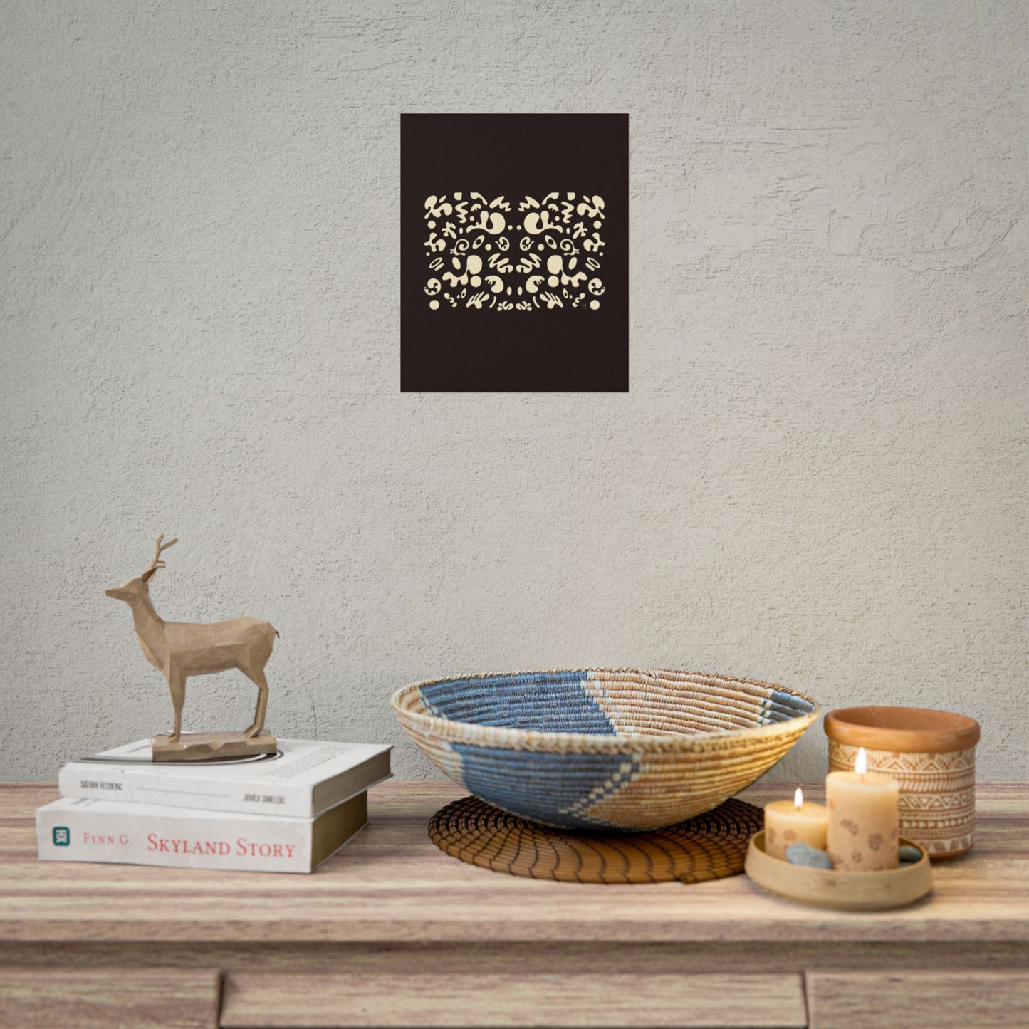 Mirror Work Rolled Poster (Portrait) - Smoke Signal