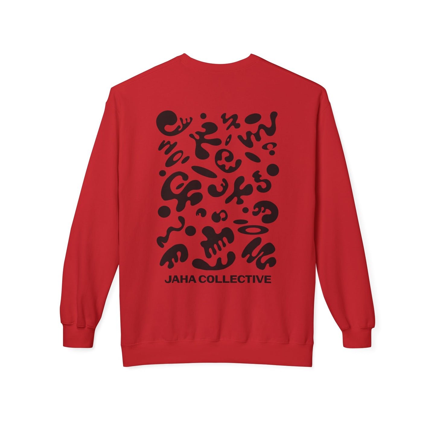 Pure Imagination Unisex Midweight Softstyle Fleece Crewneck Sweatshirt - Smoke Signal Black Print