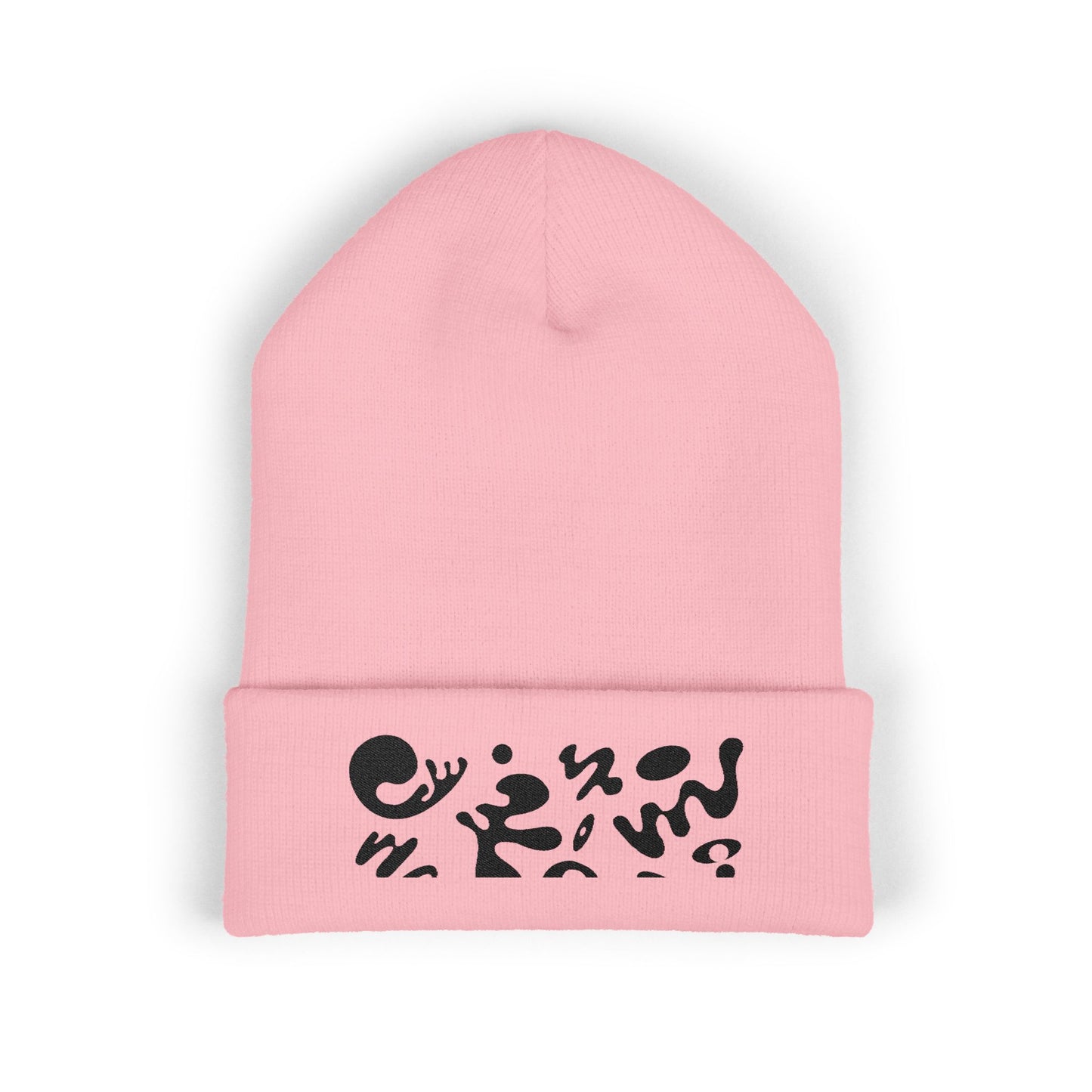 Pure Imagination Embroidered Classic Cuffed Beanie - Smoke Signal Black