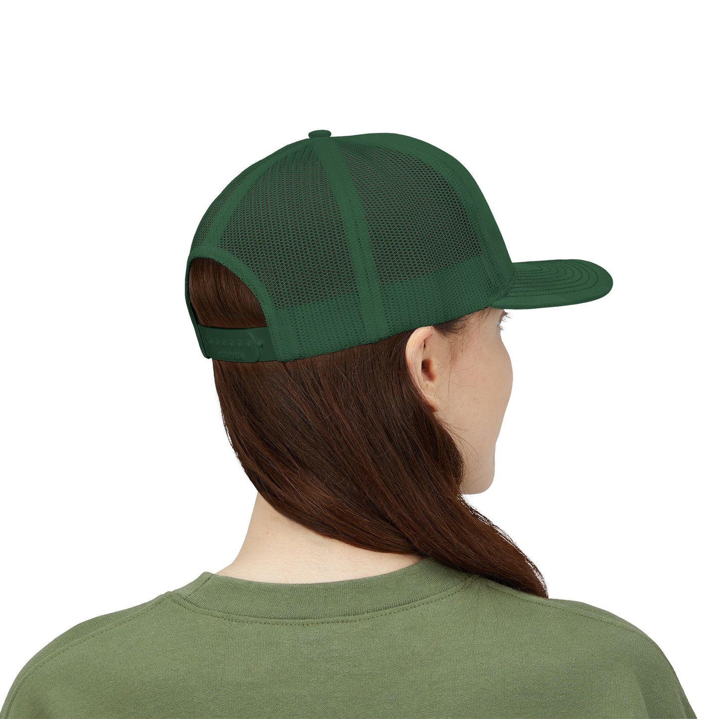 Adorn'd Logo Embroidered Retro Trucker Hat - Smoke Signal Black