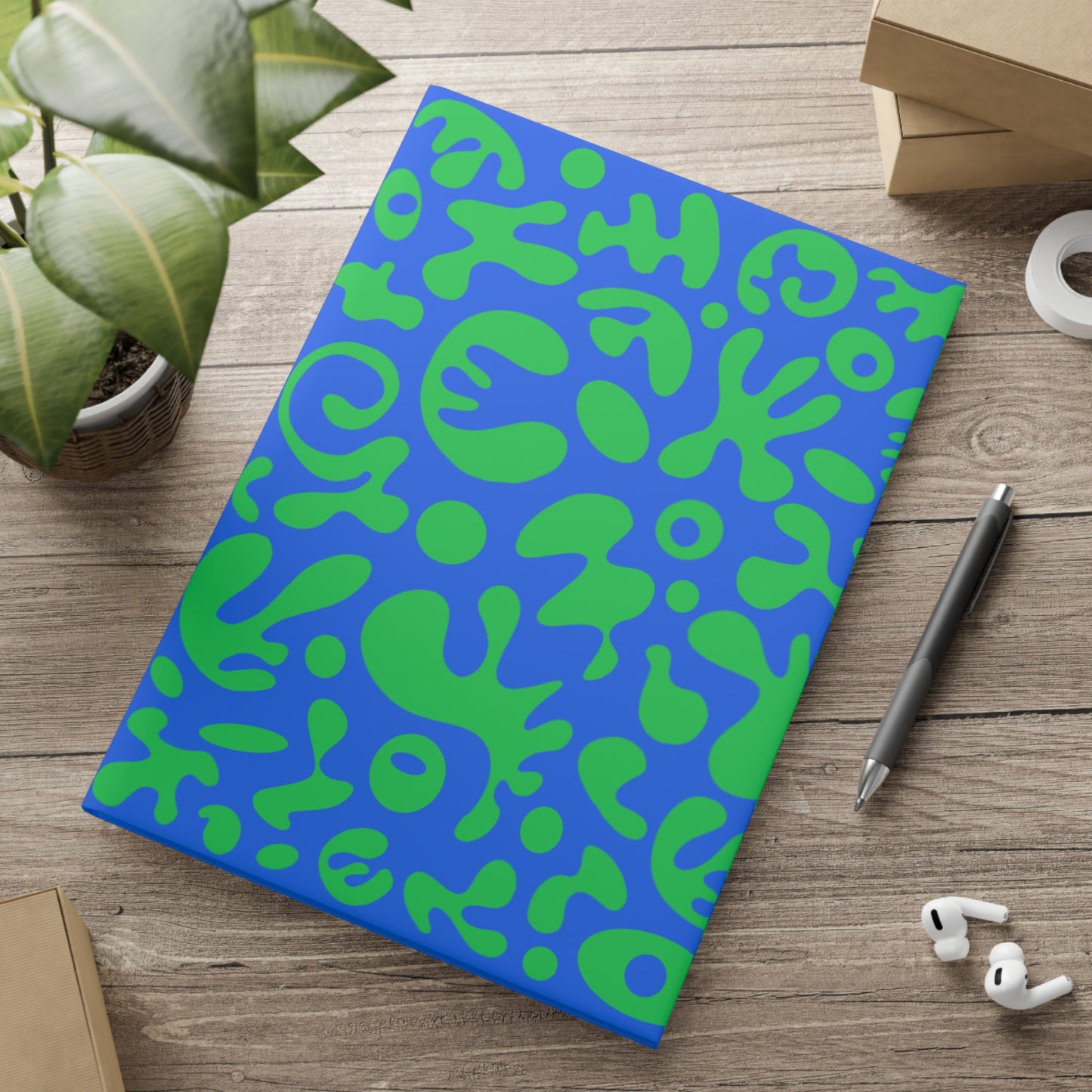 Pure Imagination Hardcover Notebook w Puffy Cover - Tide Pool