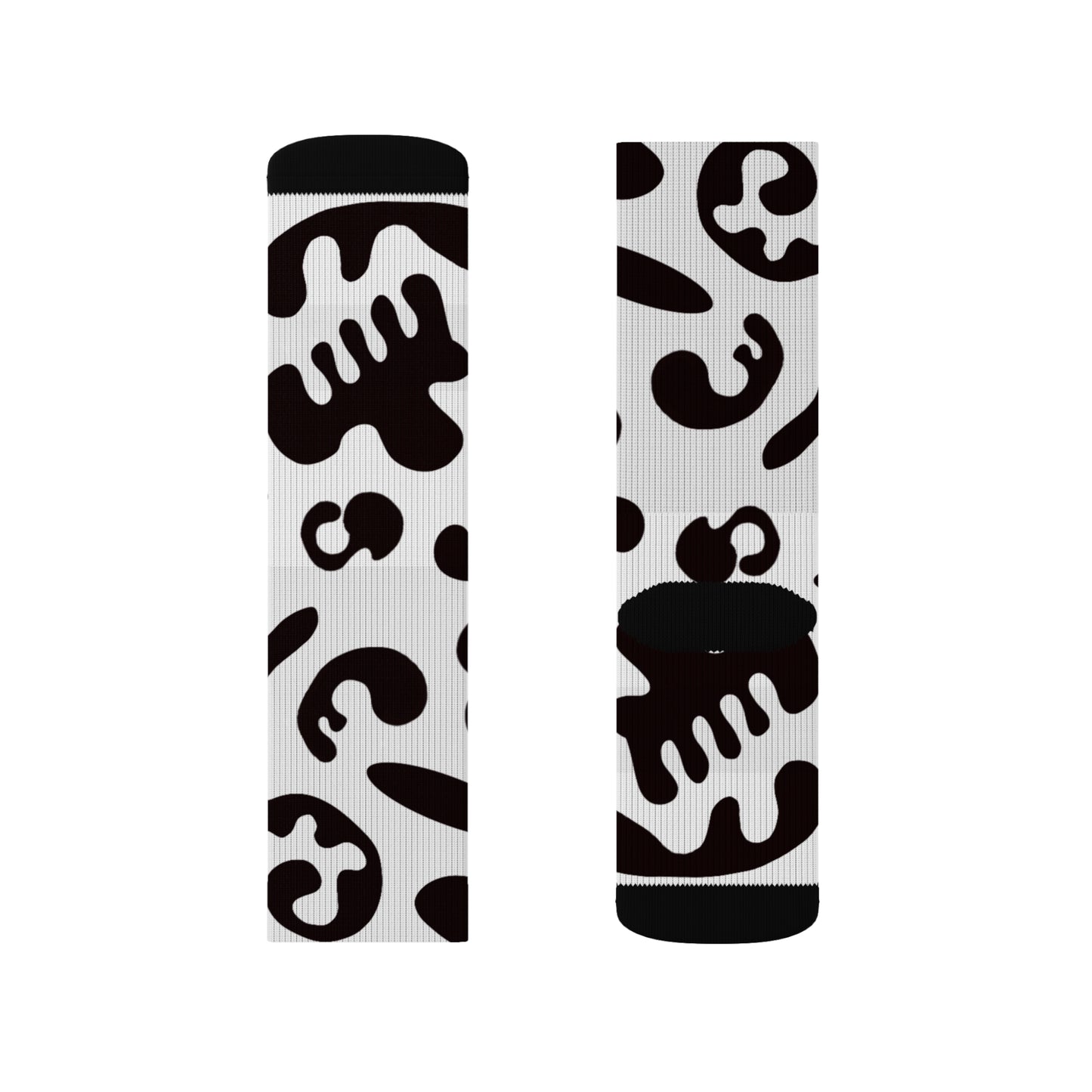 Pure Imagination Print Socks - Smoke Signal Black Print