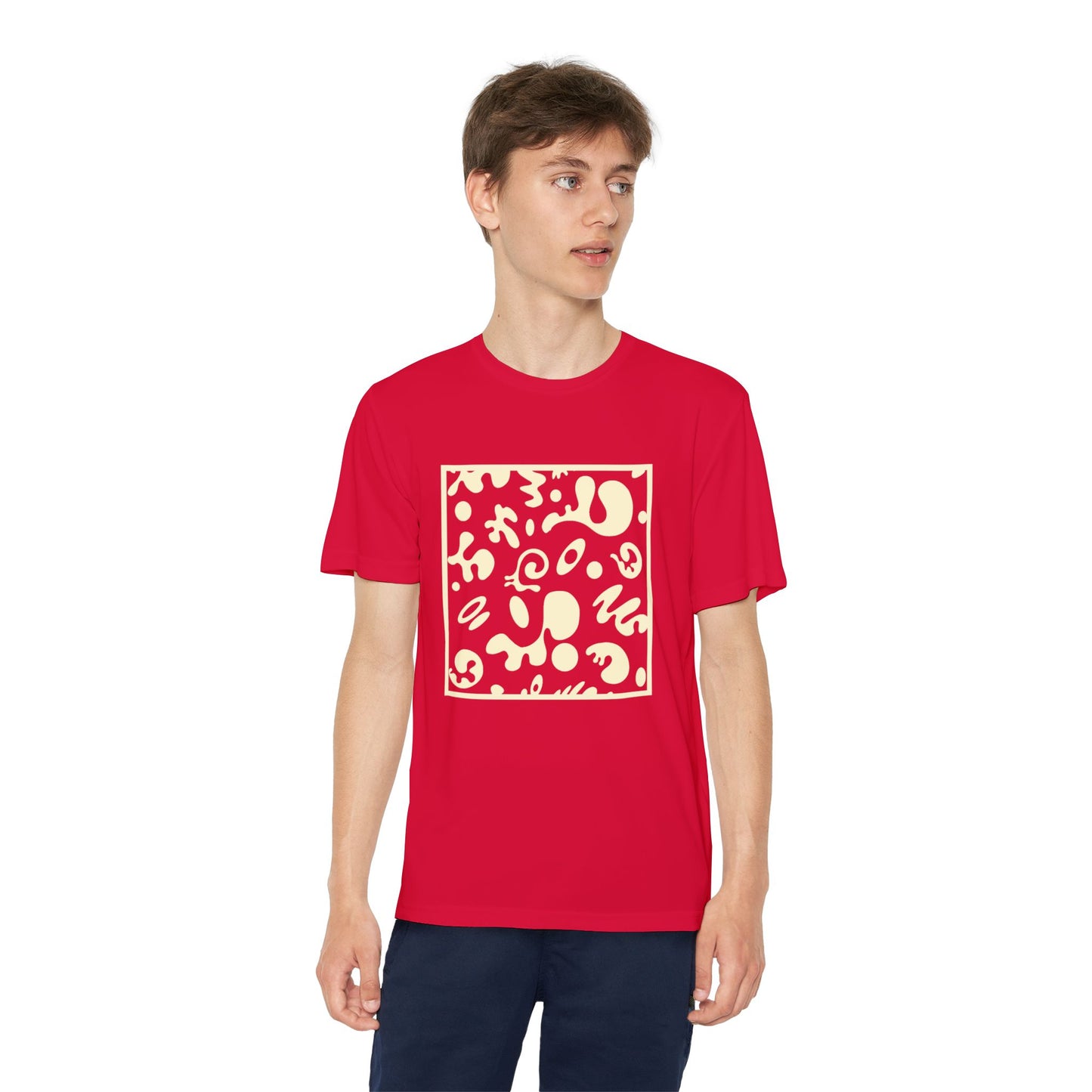 Adorn'd Youth Competitor Graphic Tee - Blank Page White