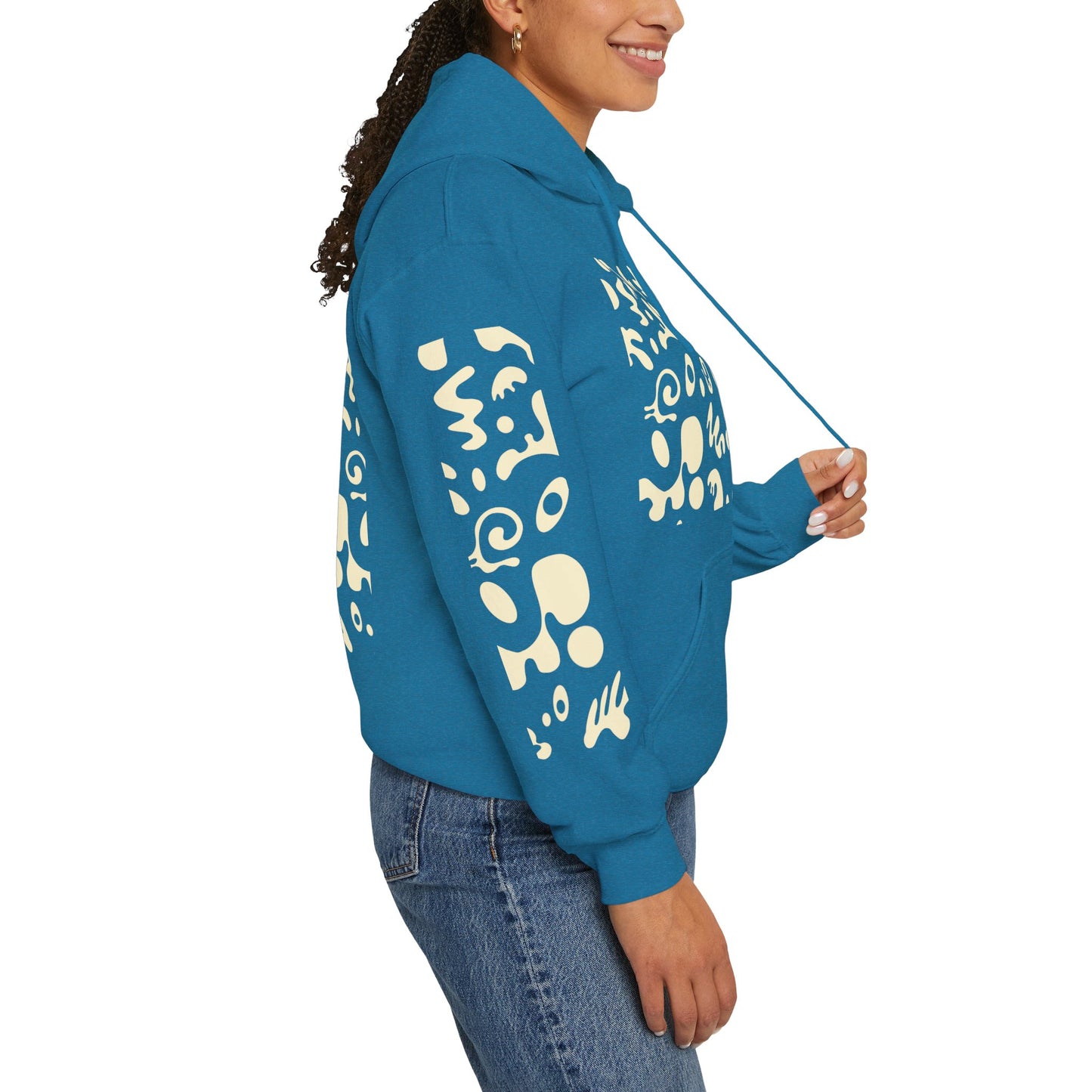 Mirror Work Unisex Heavy Blend™ Hooded Sweatshirt - Blank Page White Print