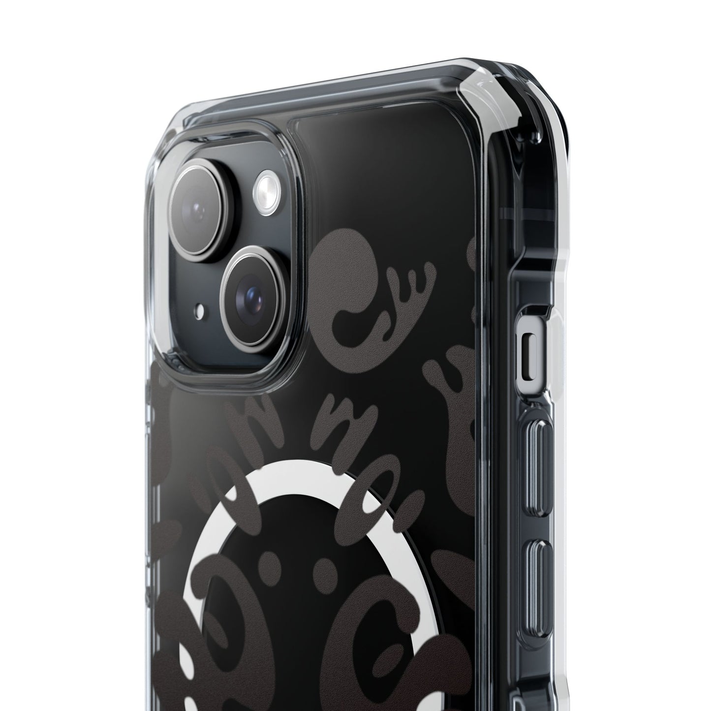 Mirror Work Clear MagSafe Impact Case - Smoke Signal Black