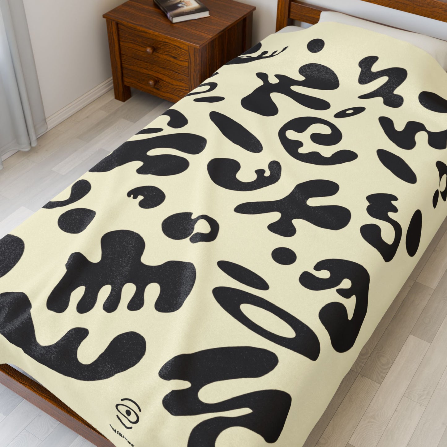 Pure Imagination Velveteen Plush Blanket - Blank Page White