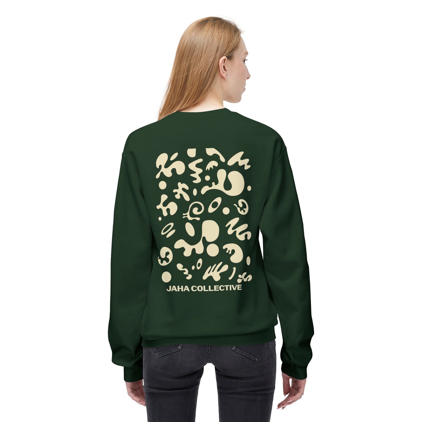 Pure Imagination Unisex Midweight Softstyle Fleece Crewneck Sweatshirt - Blank Page White Print