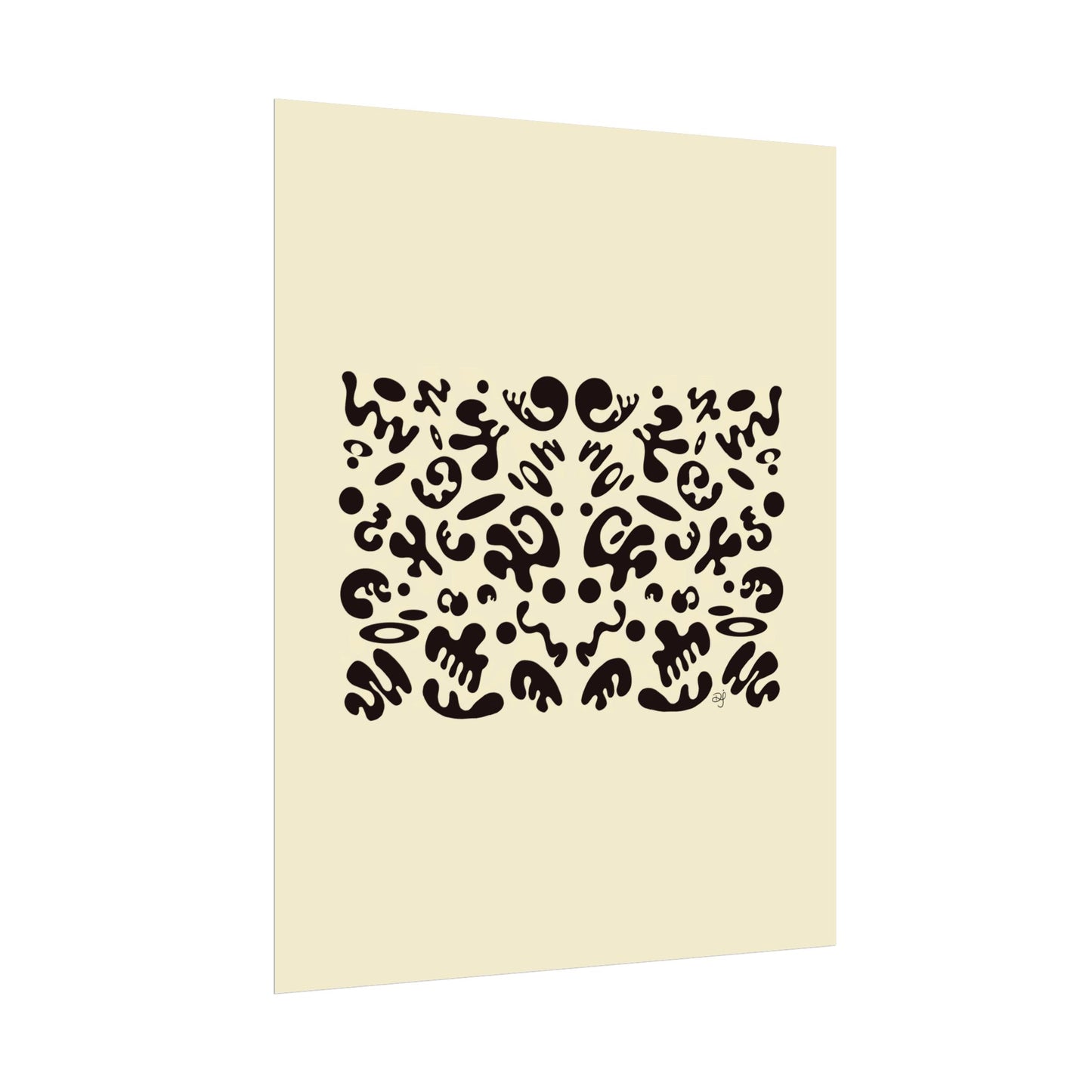Mirror Work Rolled Poster (Portrait) - Blank Page