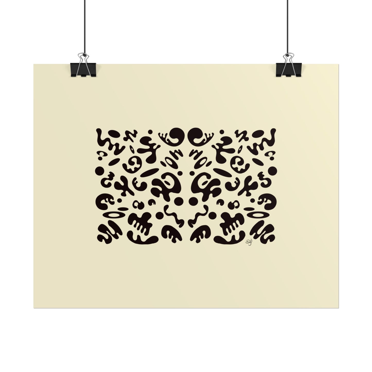 Mirror Work Rolled Poster (Landscape) - Blank Page