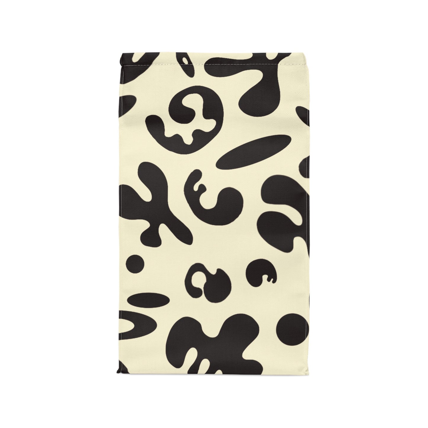 Pure Imagination Magnetic Roll Top Fabric Lunch Bag - Blank Page White